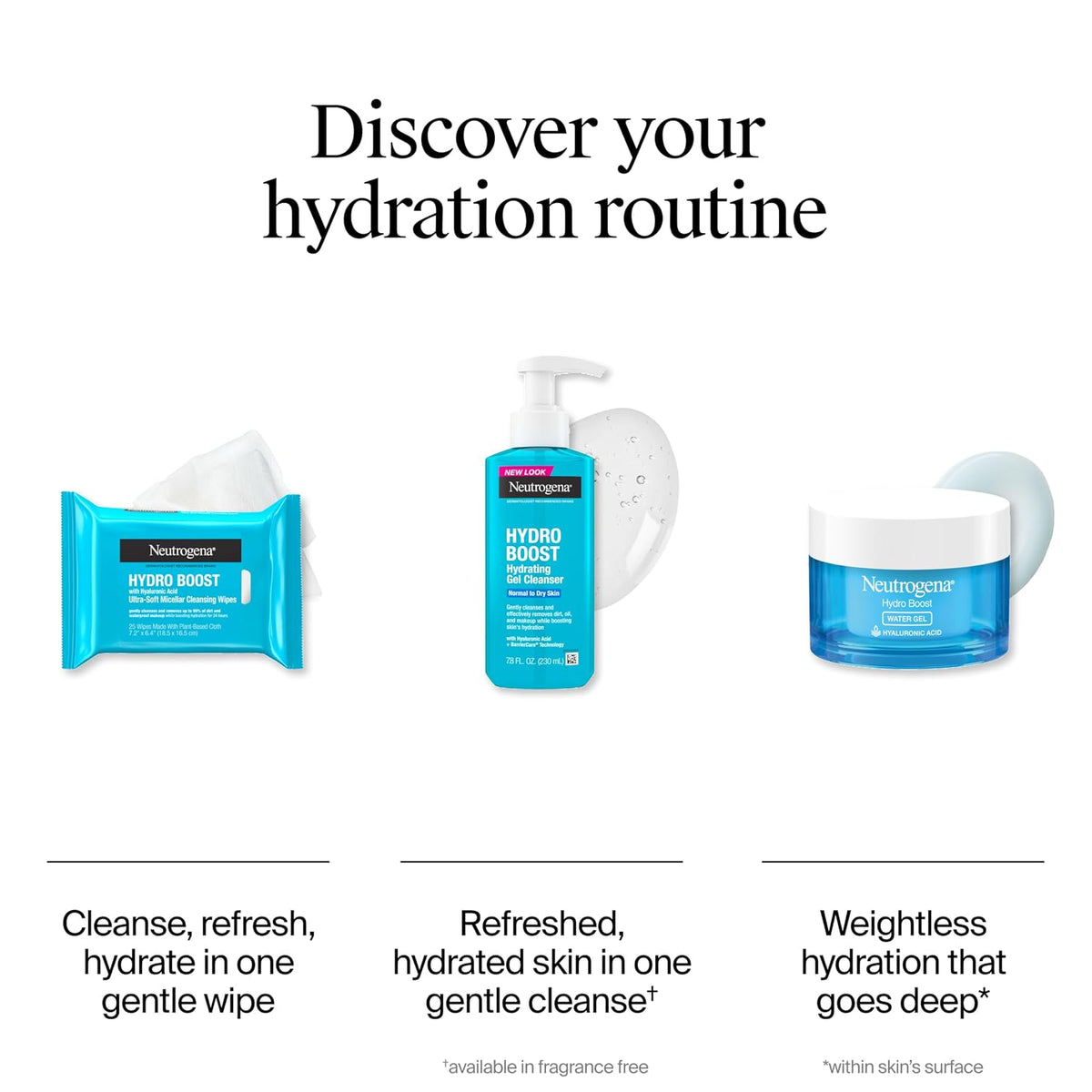 Neutrogena Hydro Boost Cleansing Wipes Makeup Remover,