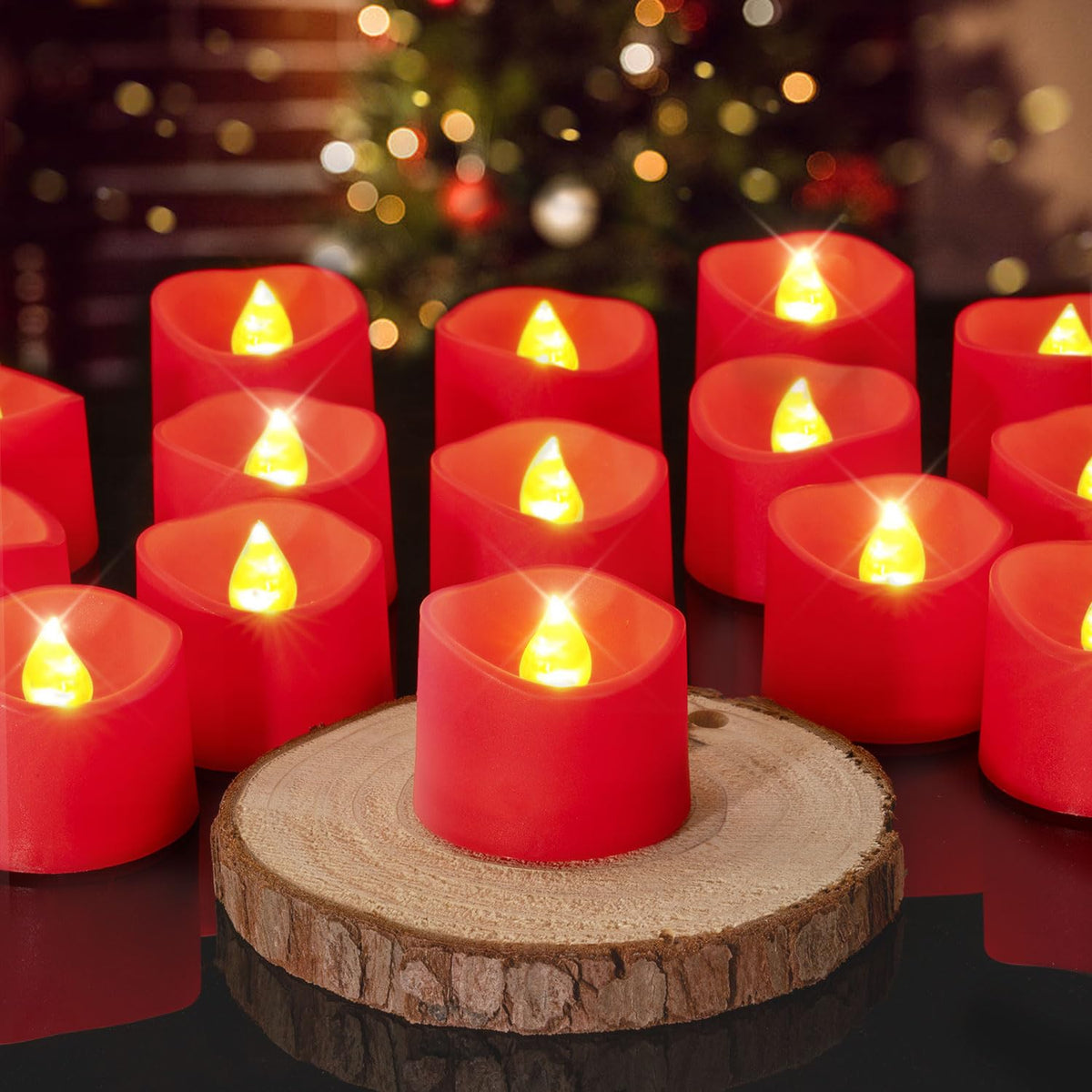 Homemory 24-Pack Black Flameless Battery Tea Light Candles, 200+ Hours Father Jim Norris notebooks