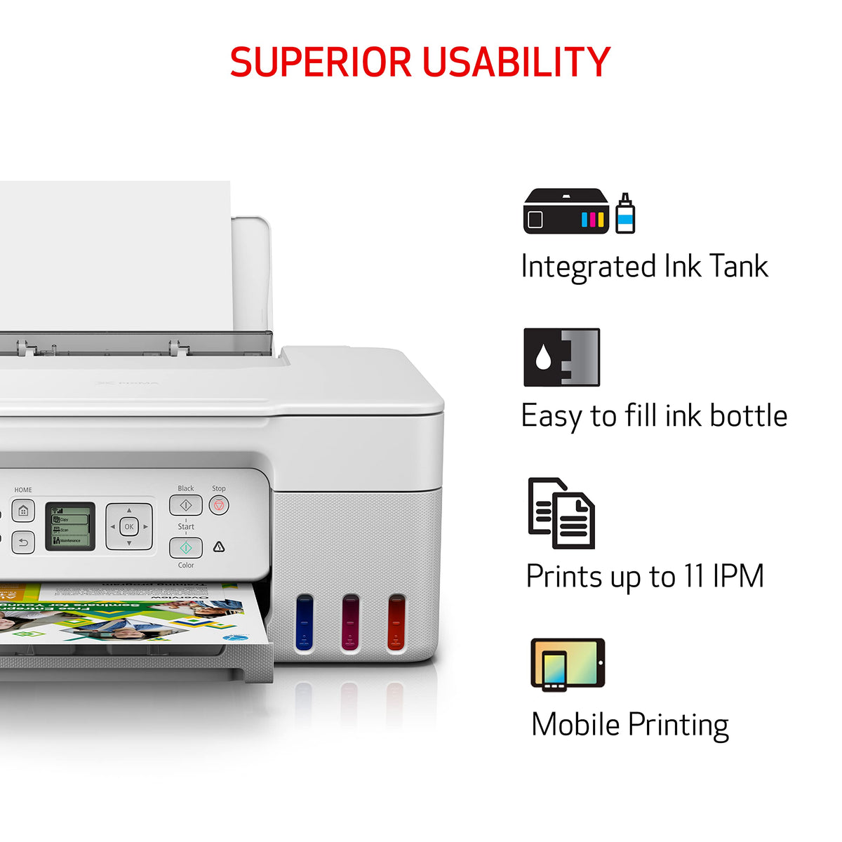 Canon MegaTank G3270 All-in-One Wireless Color Printer Father Jim Norris notebooks