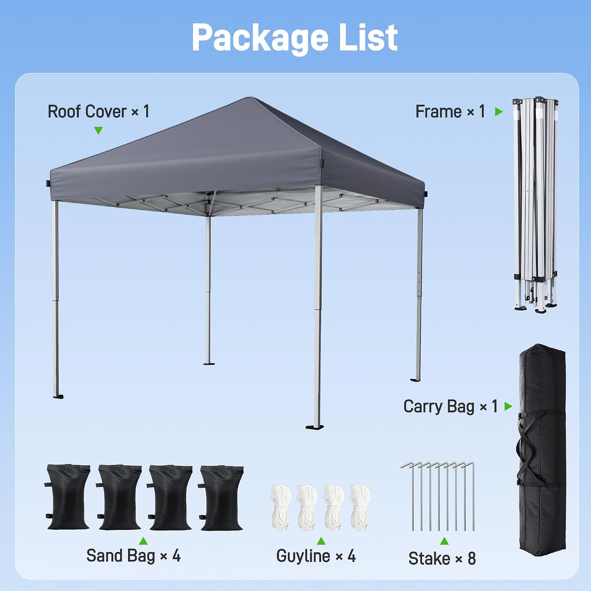 10x10 Pop Up Canopy Tent with One-Push Center Lock,Dark Gray Father Jim Norris notebooks