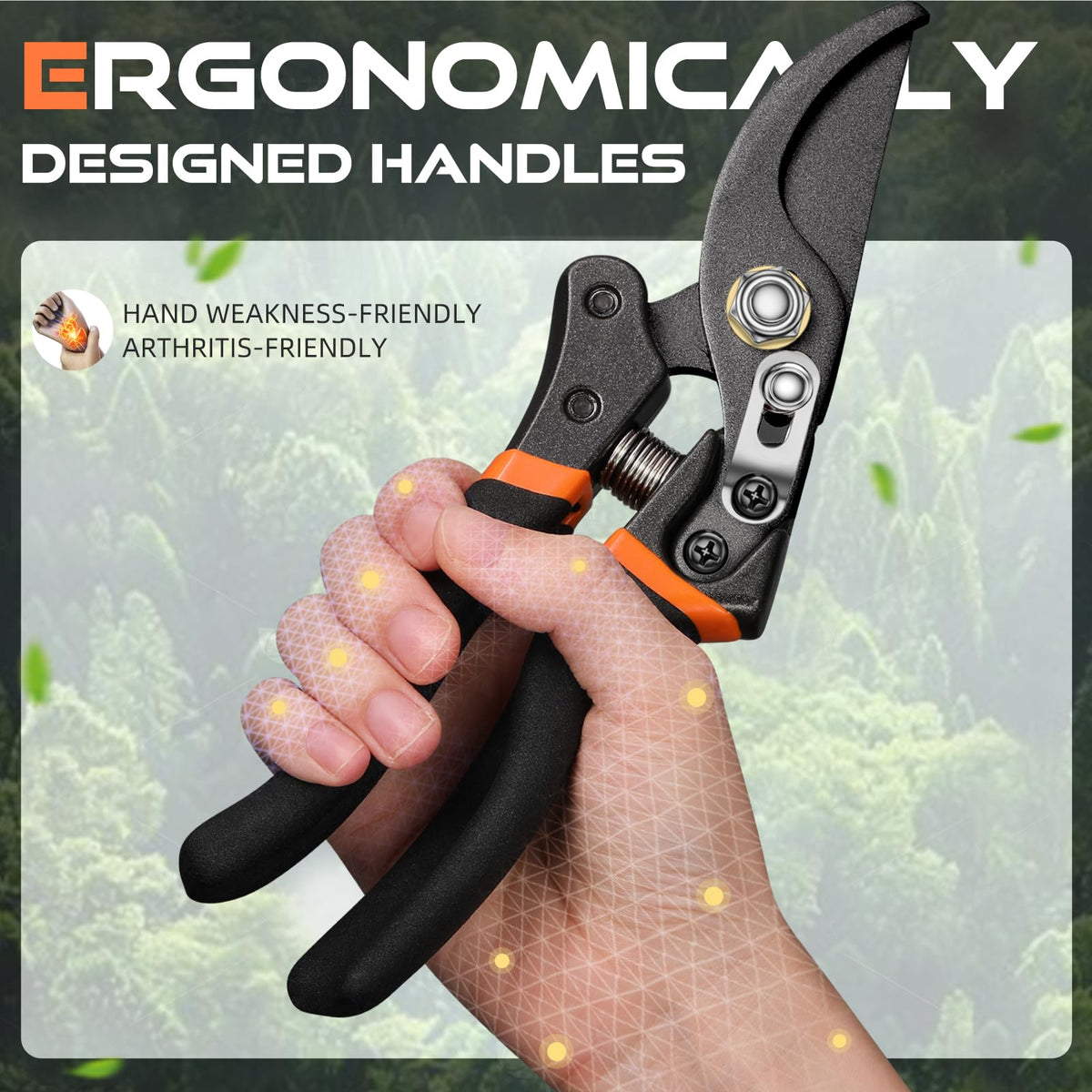 DECERK® 8.5" Professional Pruning Shears, Effortlessly Prunes 3/4" Branches Father Jim Norris notebooks