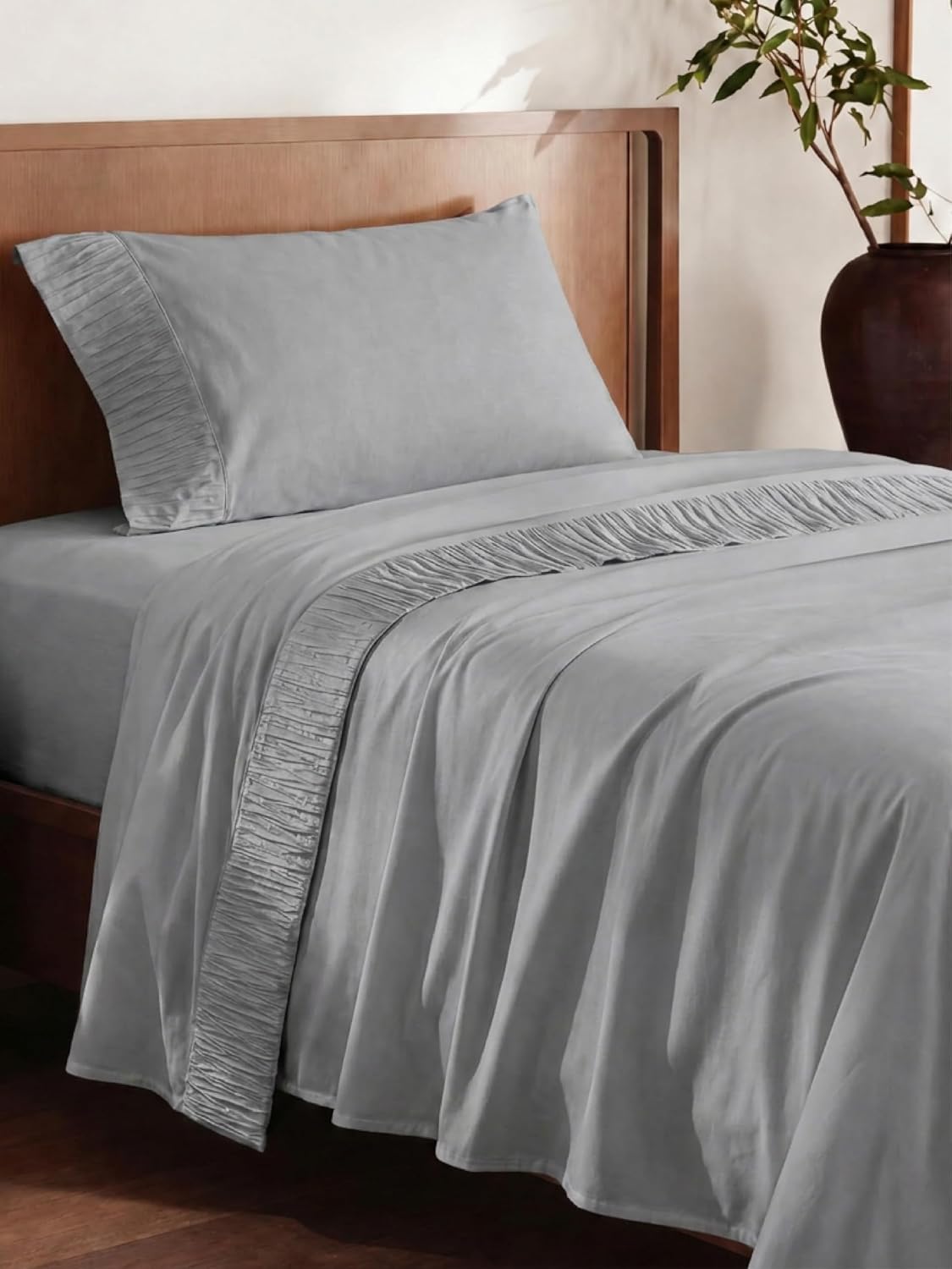 Bedsure Twin Sheets Set - 3 Pieces Soft Twin Bed Sheets - Breathable & Cooling