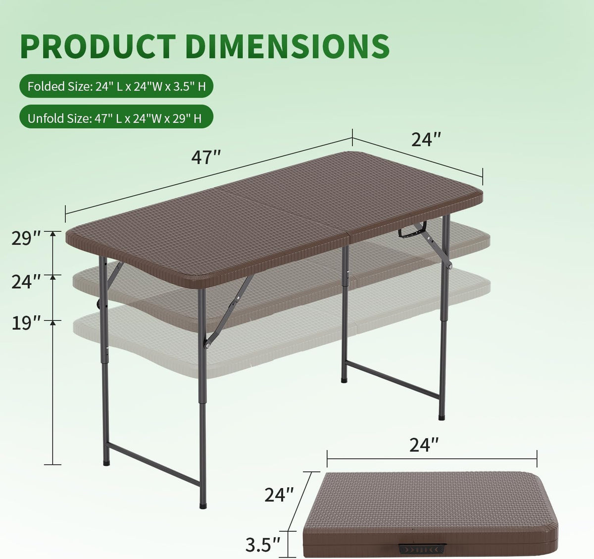BestOffice | 6FT Folding Table | Black | Portable Plastic Table Father Jim Norris notebooks