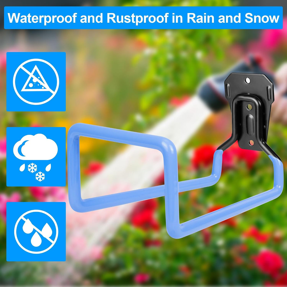 PeoMev Hose Holder Wall Mount Metal Hose Hook Garden Hose Rack Father Jim Norris notebooks