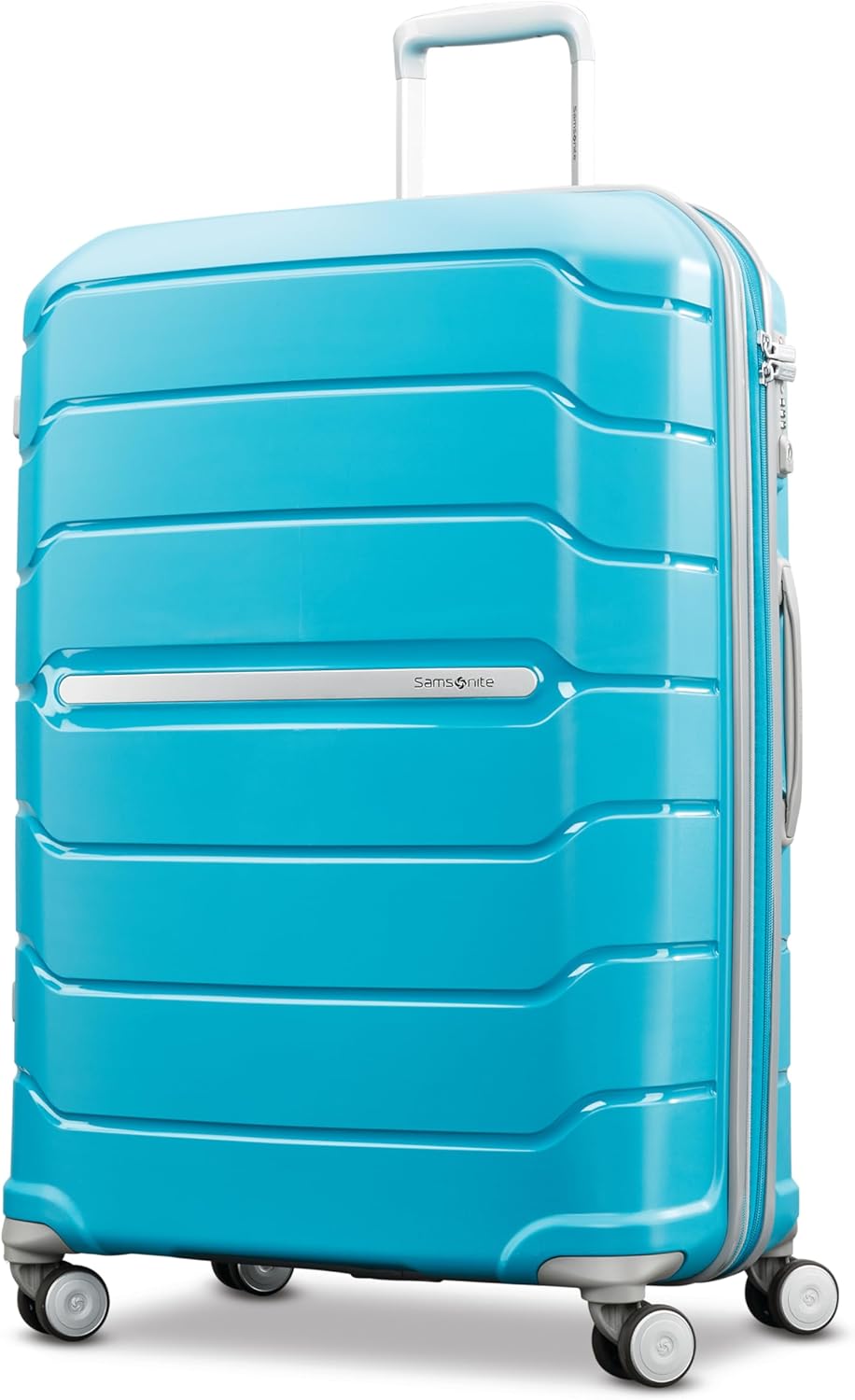 Samsonite Freeform Medium Luggage with Dual 360° Spinner Wheels - Checked Suitcase - TSA Lock, Airline-Approved - Lightweight Durable Polypropylene Expandable Hardshell - Amethyst Purple