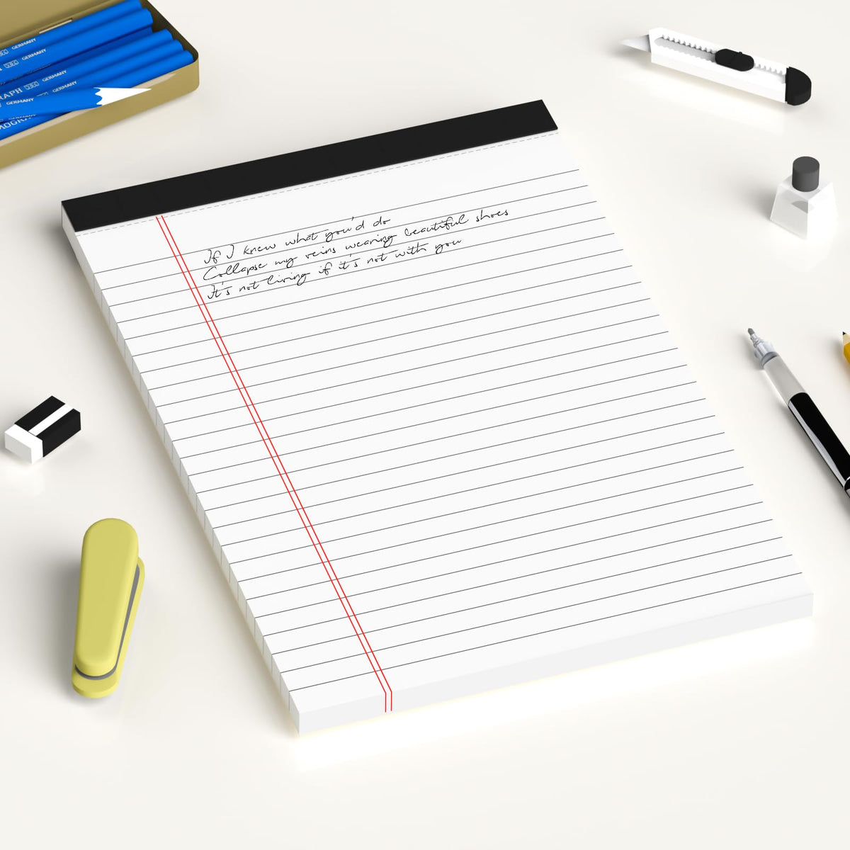 AILZFEI 6pcs Small Note Pad 5x8 College Ruled Legal Pads Paper Notepads 6 Pack Study Back Writing Pads 5 x 8 Legal Pads Perforated Narrow Ruled Pads of Paper White Father Jim Norris notebooks