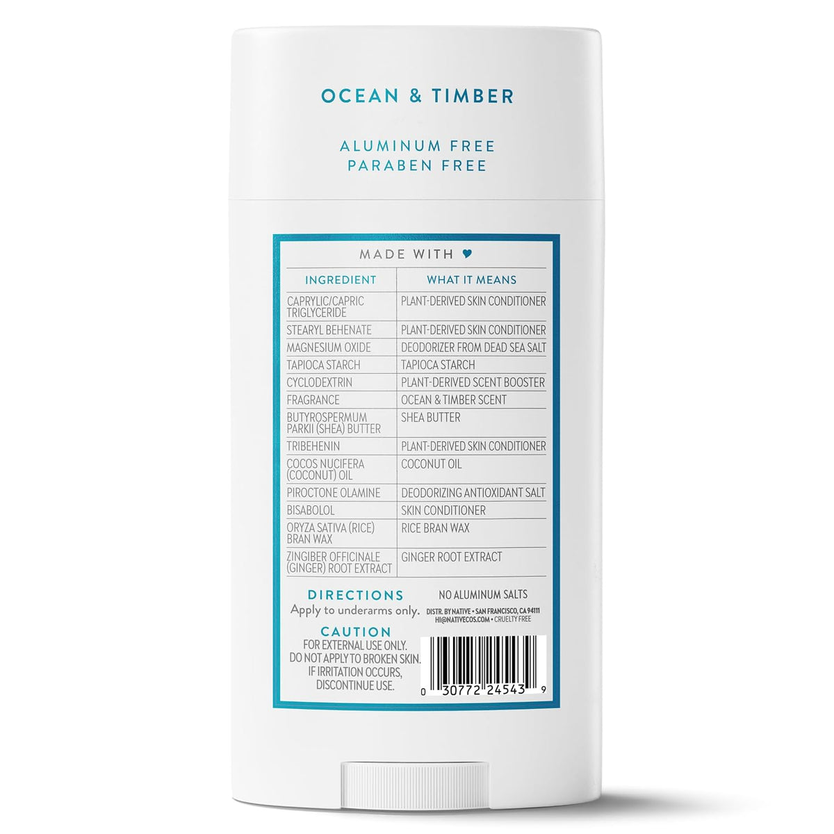 Native Aluminum-Free Deodorant for Women & Men, Cashmere & Rain, 3.1oz Father Jim Norris notebooks
