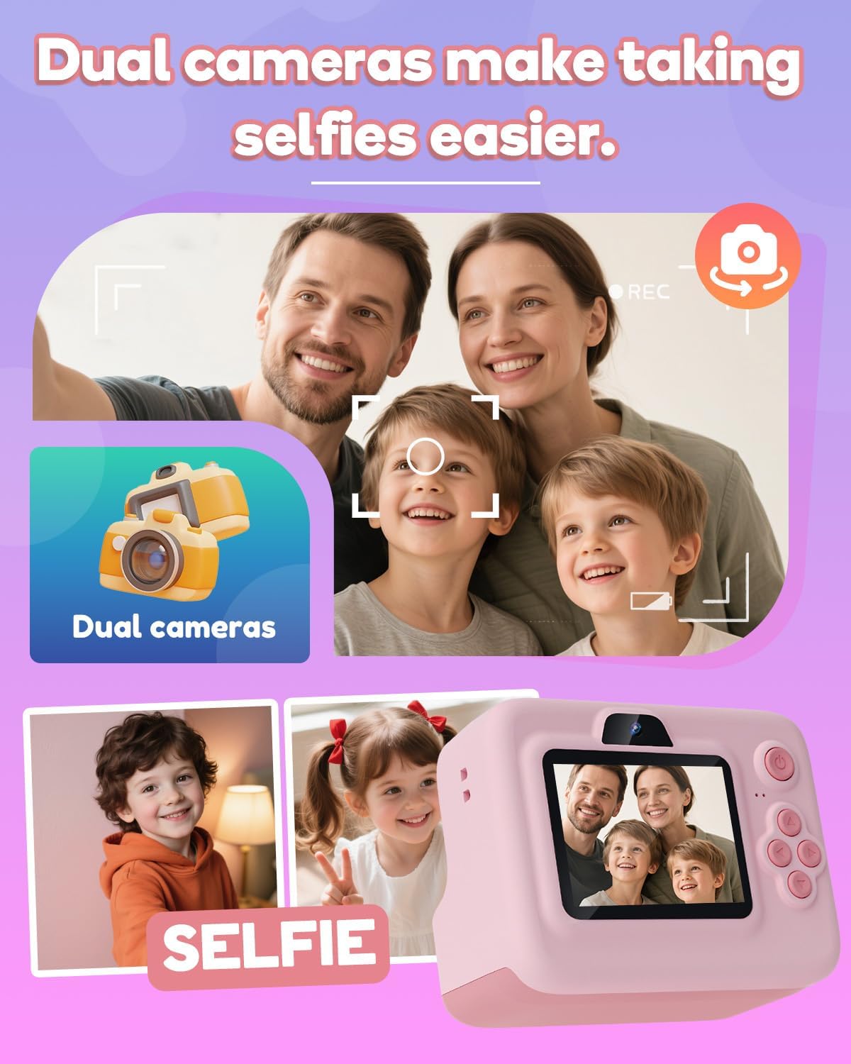 Dylanto Kids Camera Instant Print,1080P Kids Instant Cameras that Print Photos,Christmas Birthday Gifts for Girls Age 3-12,Portable Toy for 3 4 5 6 7 8 9 10 Year Old Girls Boys Pink Father Jim Norris notebooks