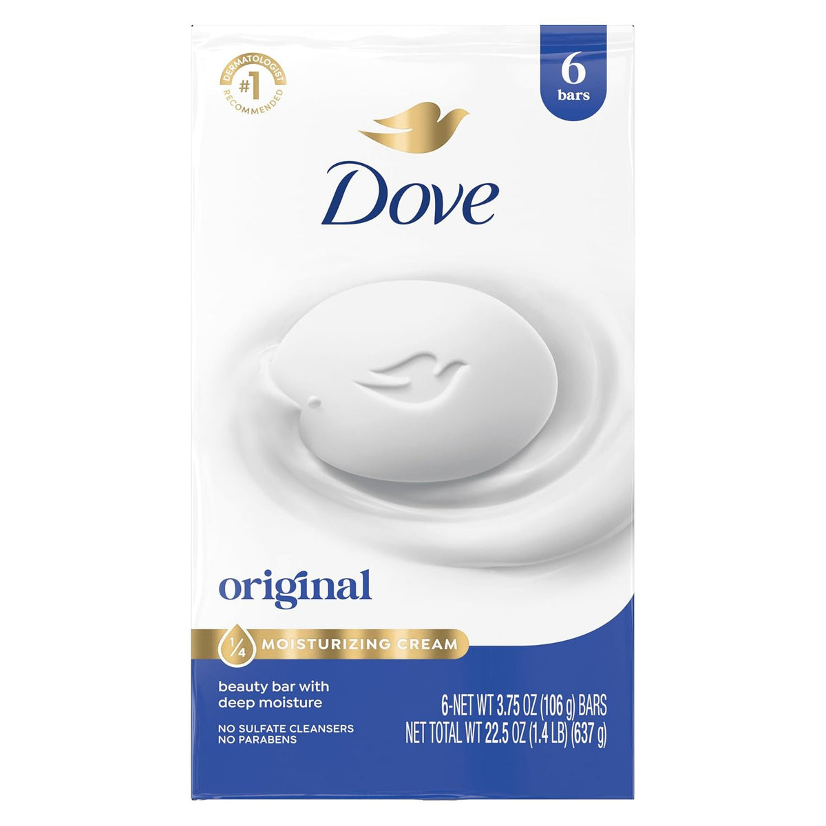 Dove Beauty Bar Soap Original 8 Count for Soft