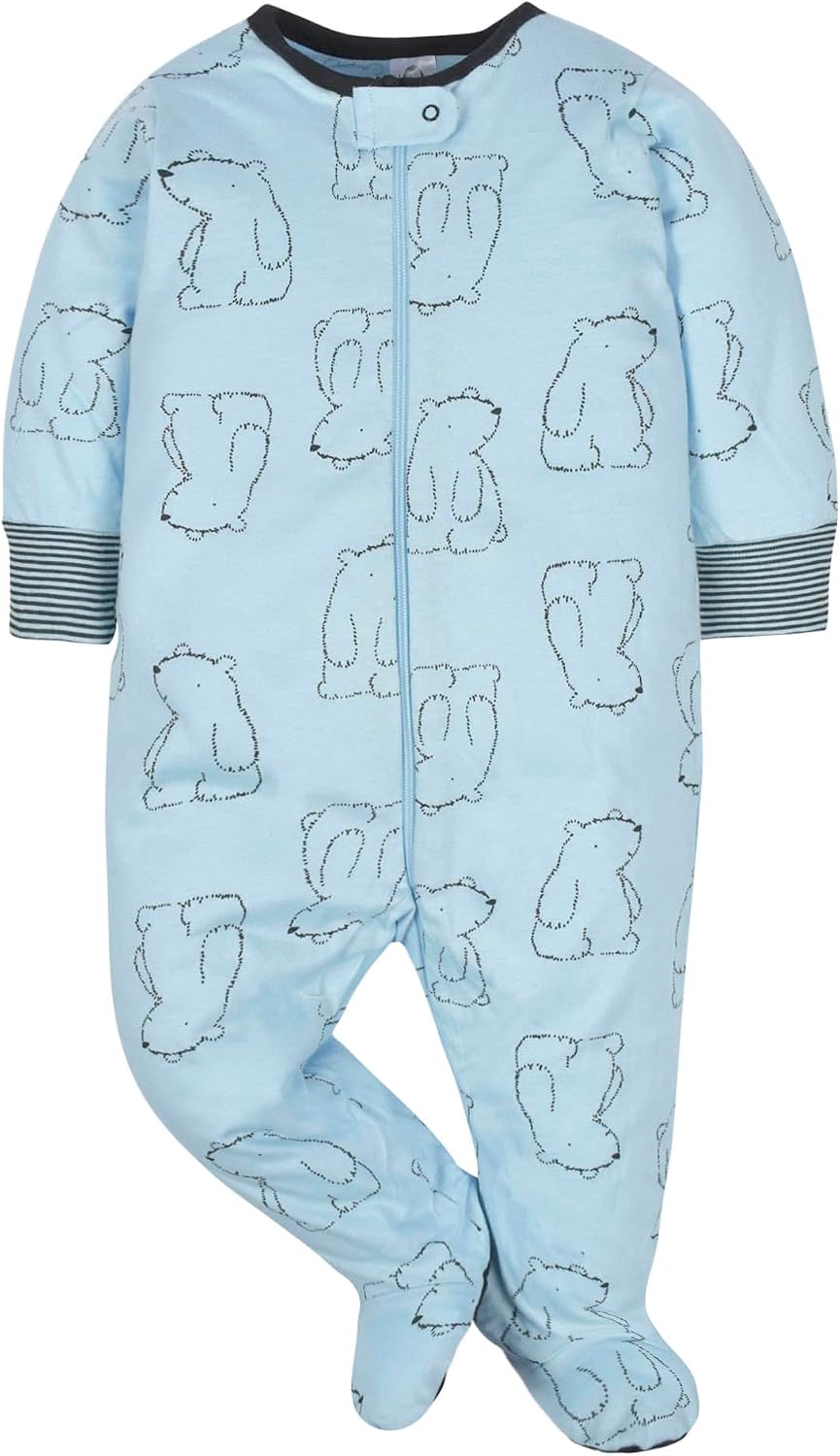 Gerber Baby Boys' 4 Pack Sleep 'N Play Footie