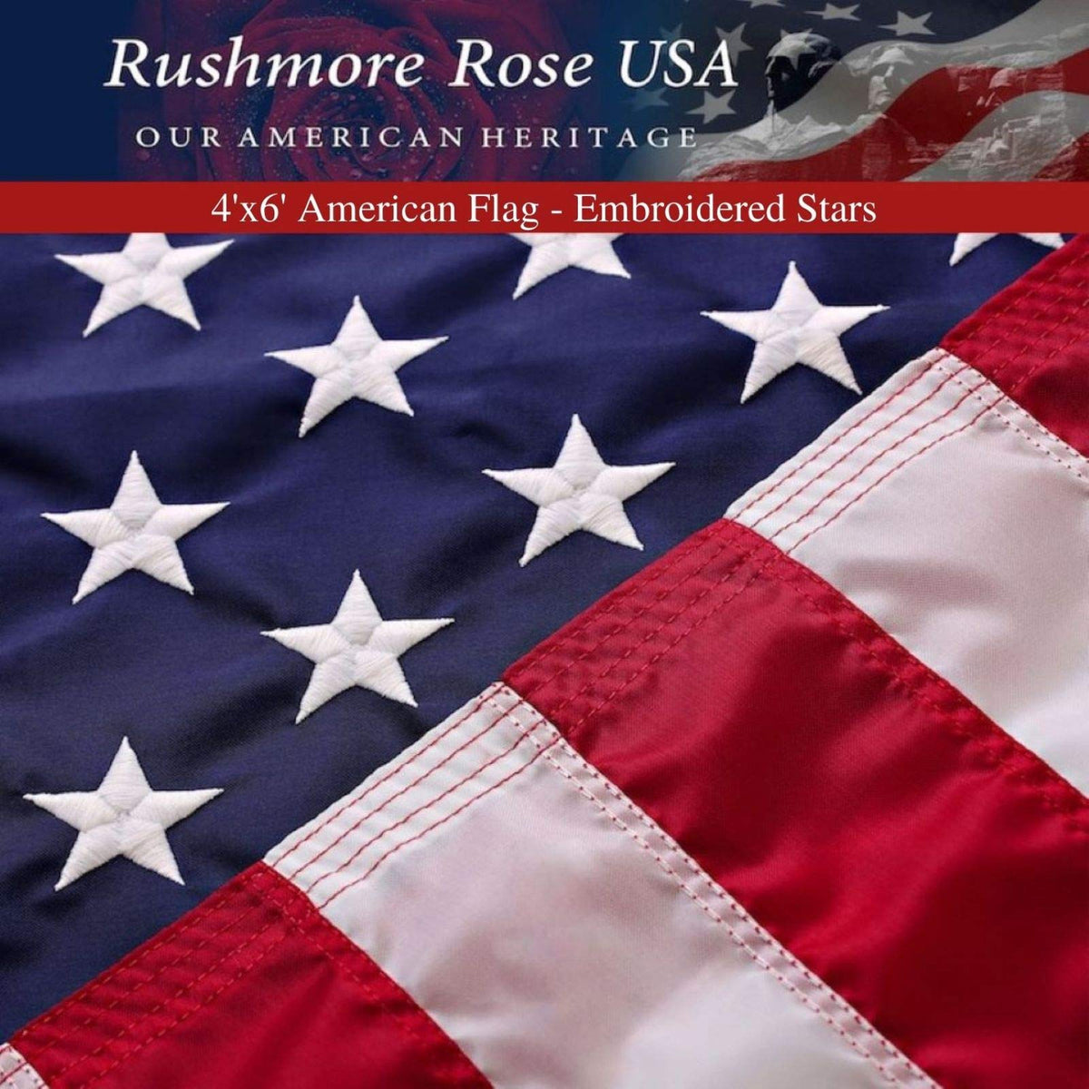 American Flags for Outside 3X5 (Pack of 10) -American Flag made in USA with Embroidered Stars and Sewn Stripes US Flag 3x5 Heavy Duty Outdoor Made in USA for High Wind- All Weather Flags Father Jim Norris notebooks
