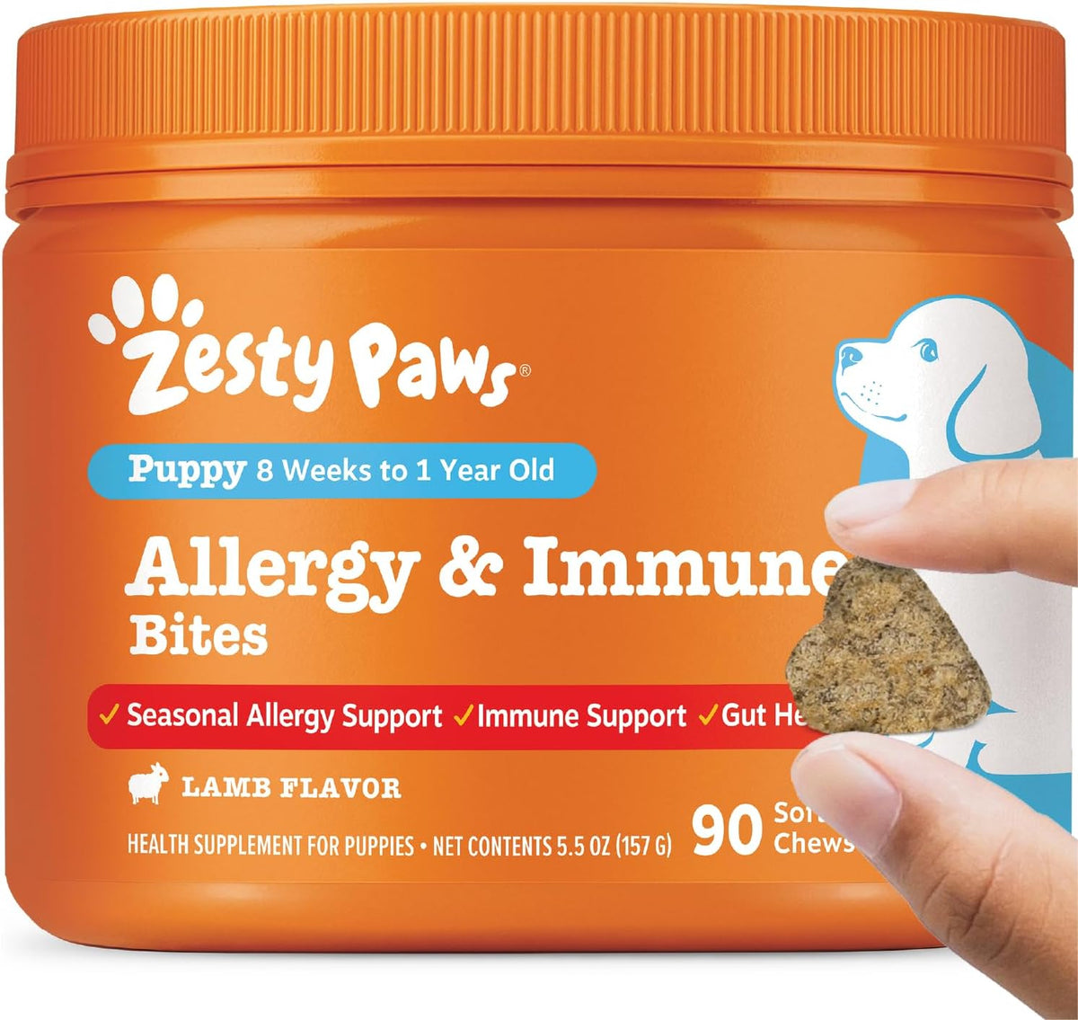 Zesty Paws Dog Allergy Chews - Dog Allergy Relief, Lamb, 90 Ct Father Jim Norris notebooks