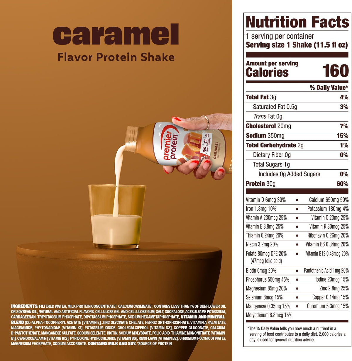 Premier Protein 30g High Protein Shake, Chocolate, 12 Pack