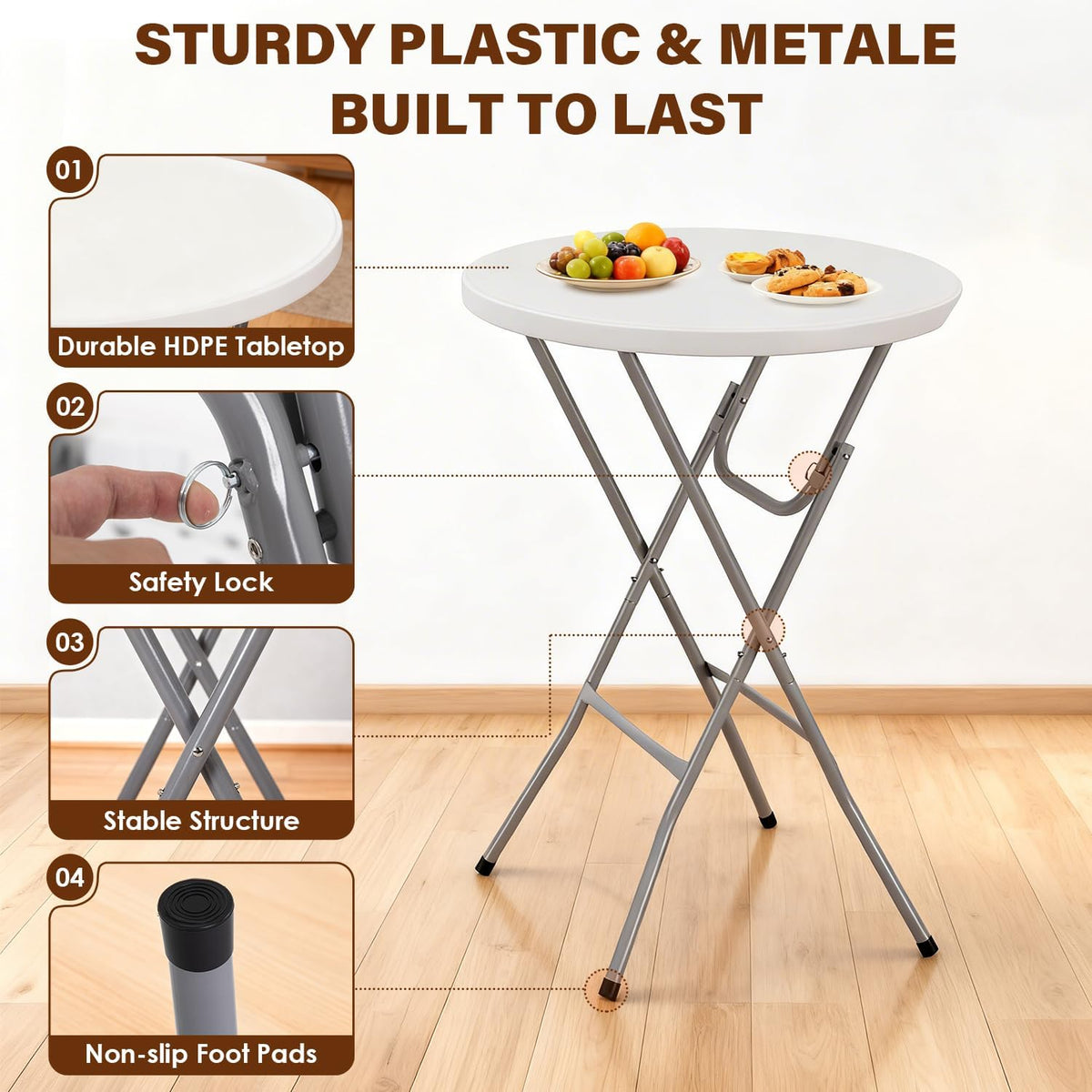 BestOffice | 6FT Folding Table | Black | Portable Plastic Table Father Jim Norris notebooks