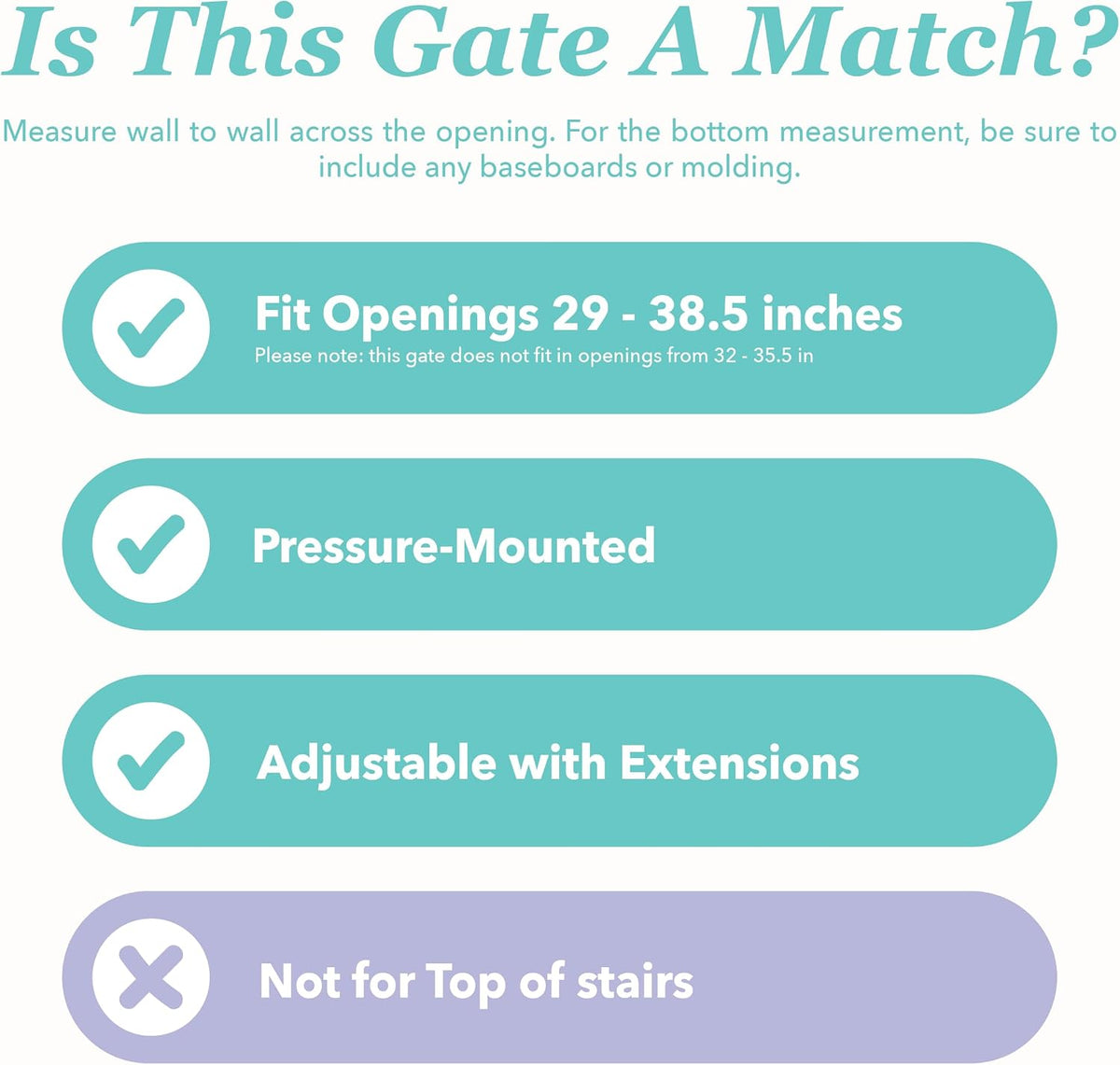 Regalo Safety 29"-38.5" Easy Step Baby Gate, Bottom of Stairs & Doorways