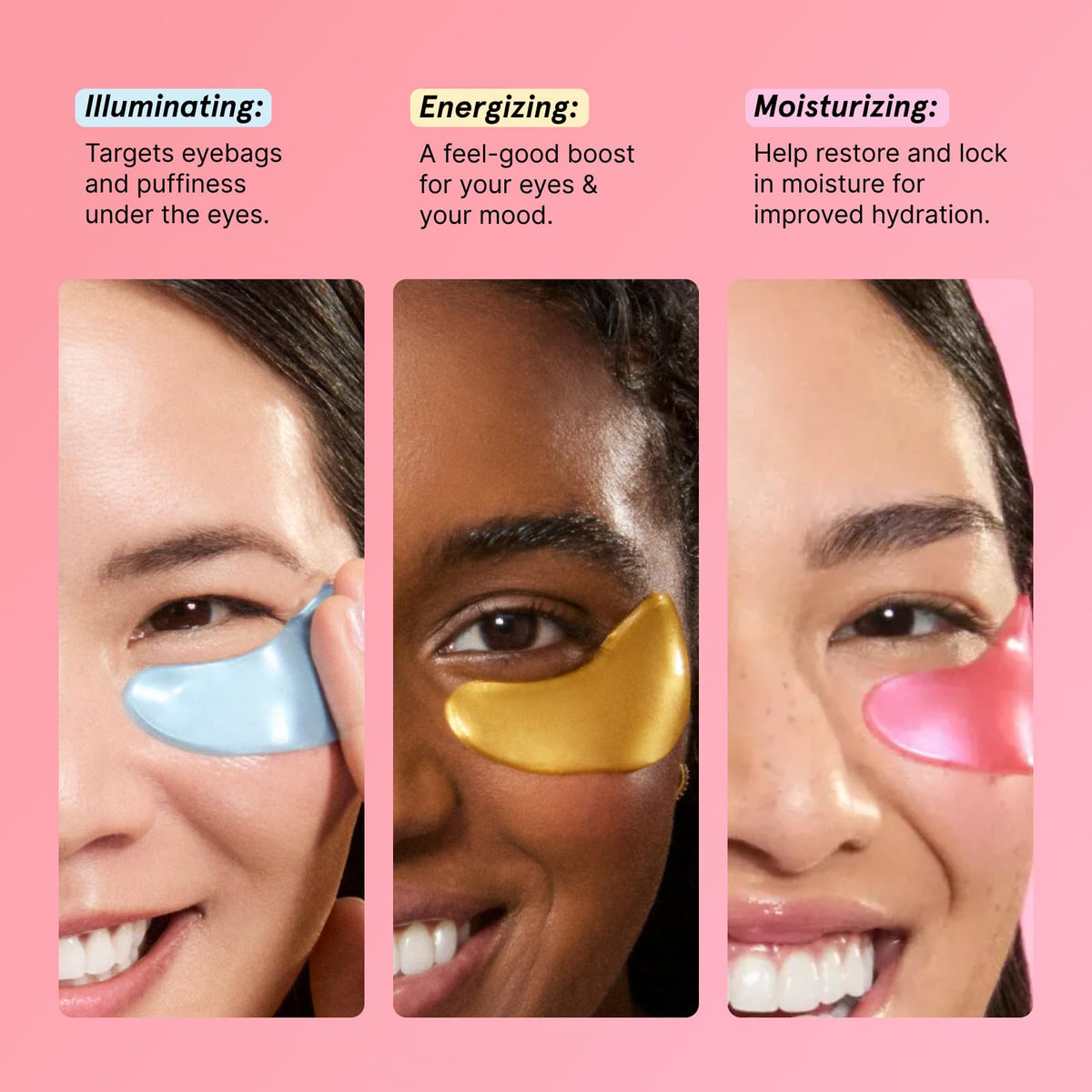 grace & stella Award Winning Eye Patches for Women (24 Pairs, Gold)