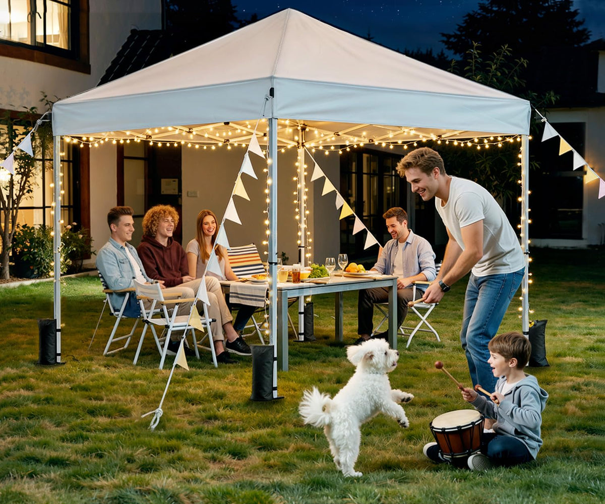 10x10 Pop Up Canopy Tent with One-Push Center Lock,Dark Gray Father Jim Norris notebooks