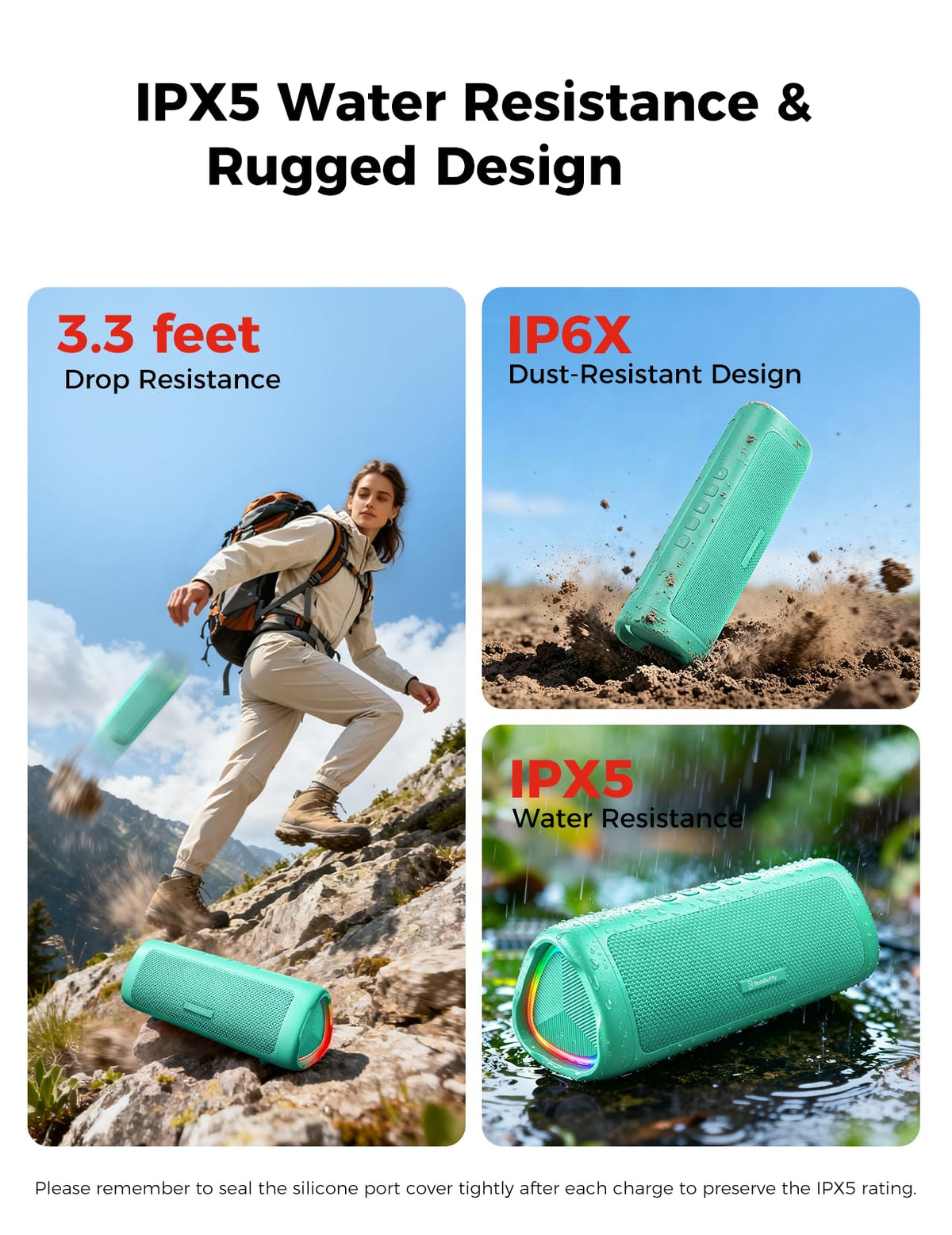 Bluetooth Speaker, 20W HD Sound, Portable Wireless, IPX5 Waterproof, Up to 24H Playtime, TWS Pairing, for Home/Party/Outdoor/Camping/Beach Essentials, Electronic Gadgets, Birthday Gift (Black) Father Jim Norris notebooks