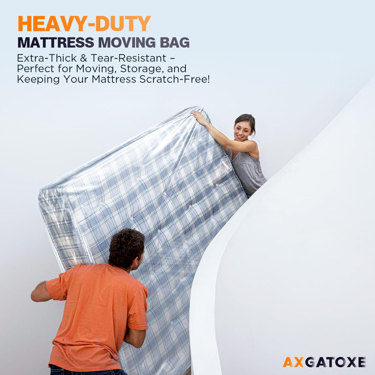 Plastic Mattress Bag for Moving Storage, King Size (1.5MIL)