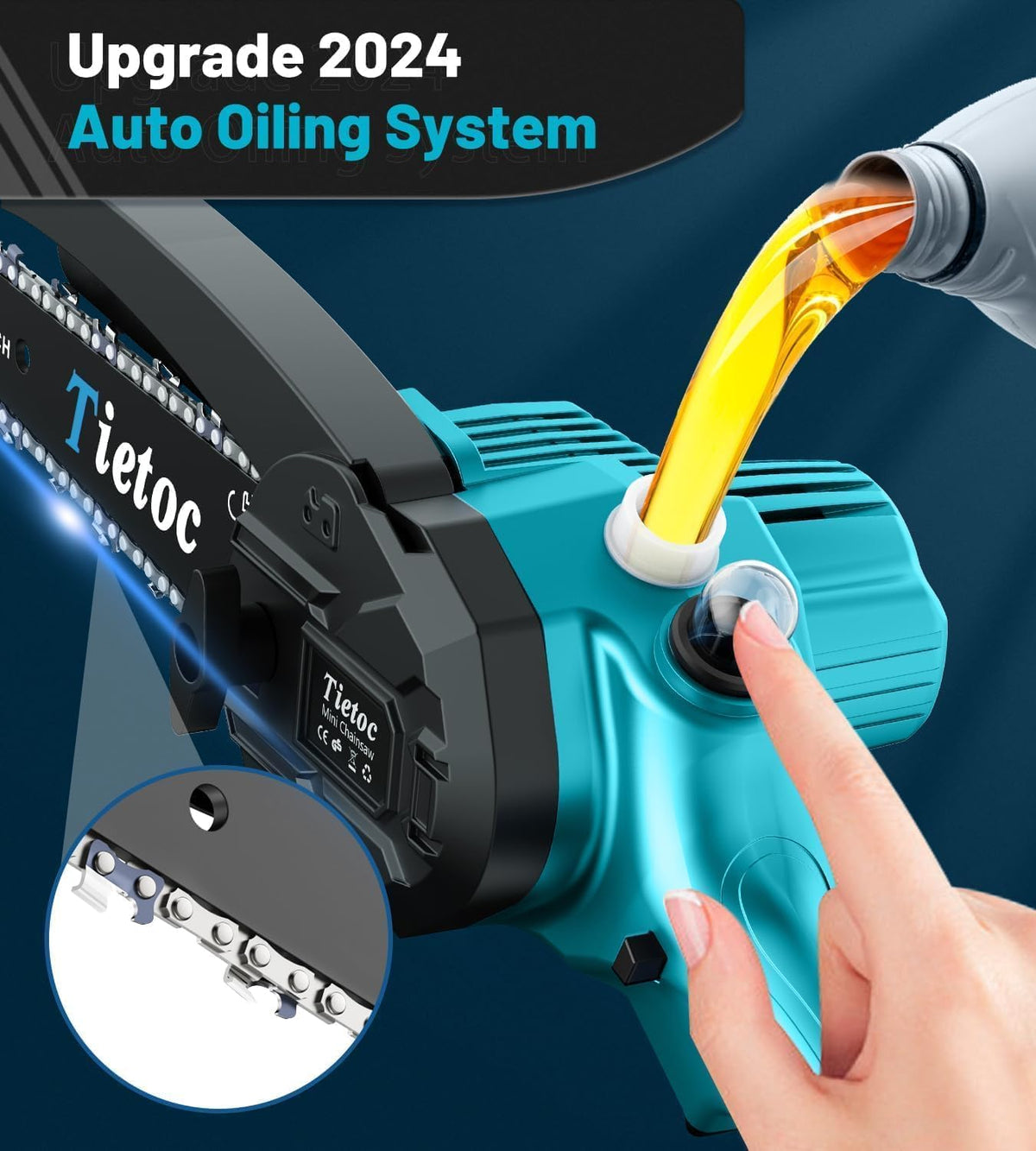 TIETOC 2-in-1 Brushless Pole Saw for Tree Trimming – 8" Mini Electric Chainsaw with 2×4000mAh Batteries, Auto Oiling, Tool-Free Adjustment,Cordless Battery Powered Saw for Home Garden Branch Cutting Father Jim Norris notebooks