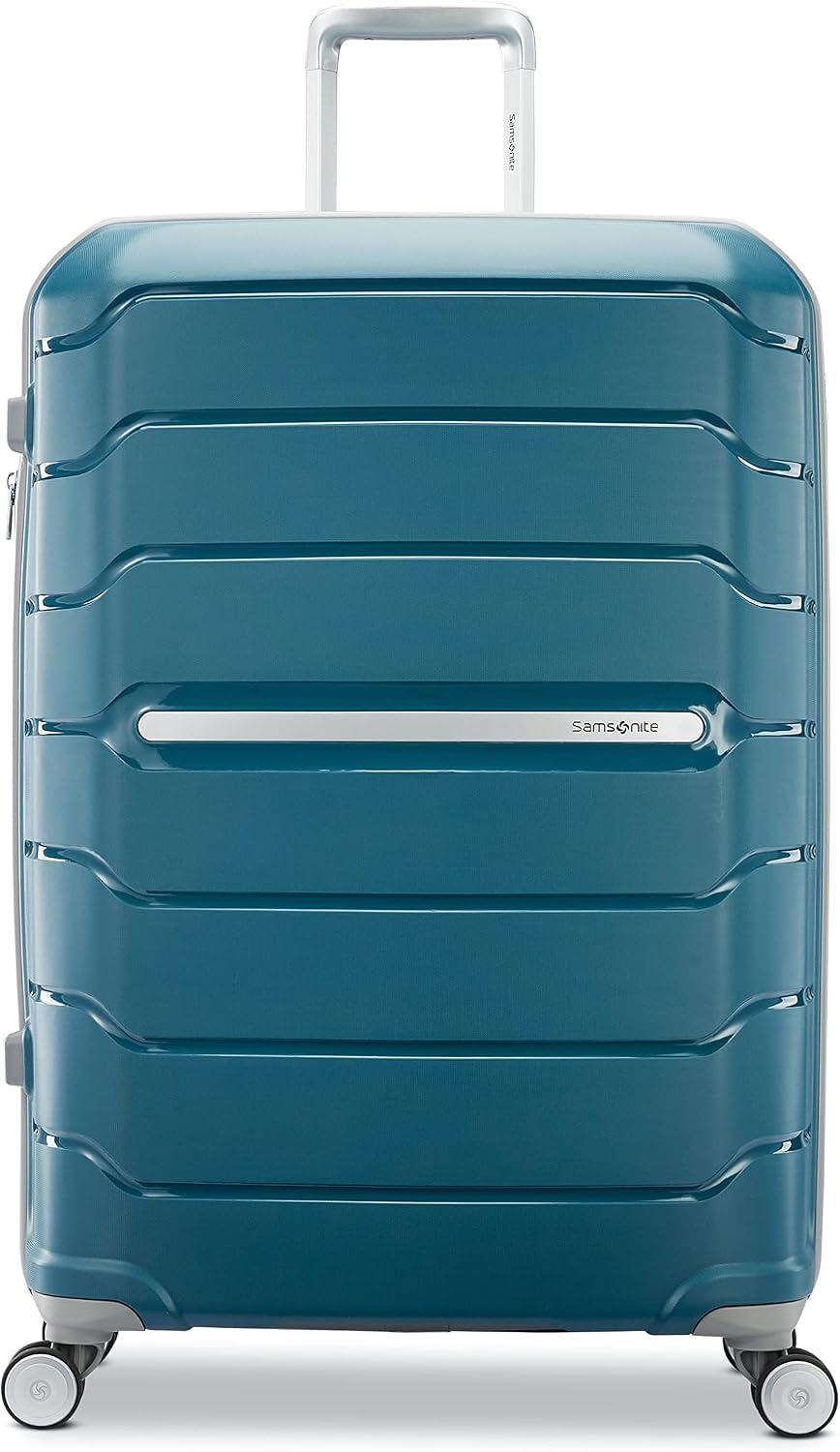 Samsonite Freeform Medium Luggage with Dual 360° Spinner Wheels - Checked Suitcase - TSA Lock, Airline-Approved - Lightweight Durable Polypropylene Expandable Hardshell - Amethyst Purple