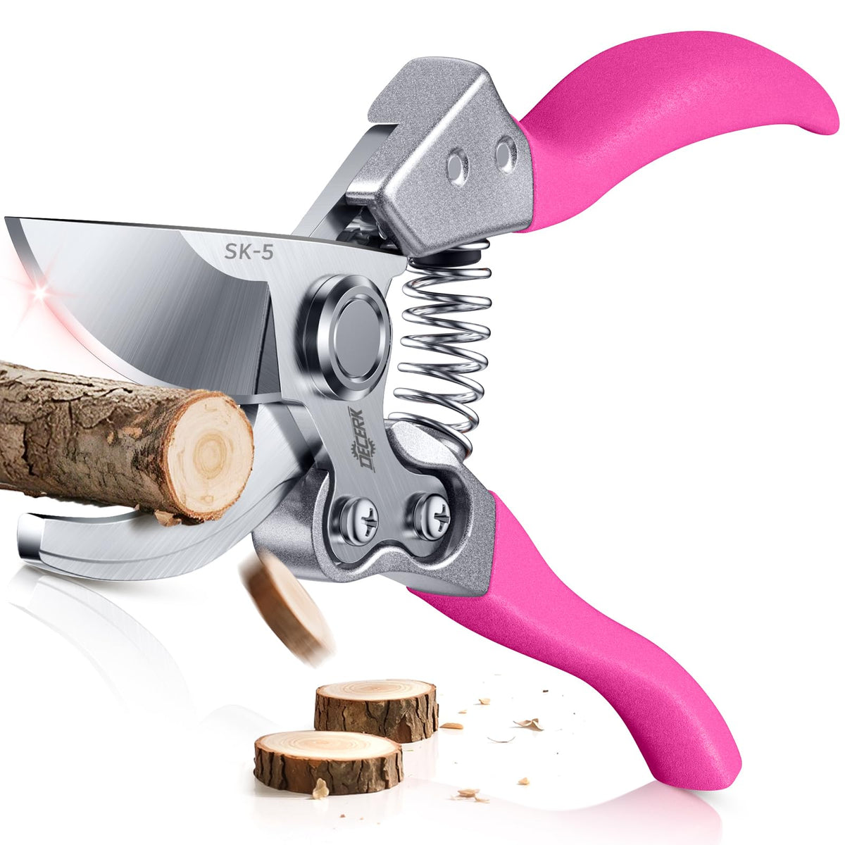 DECERK® 8.5" Professional Pruning Shears, Effortlessly Prunes 3/4" Branches Father Jim Norris notebooks