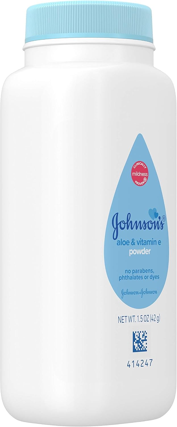 Johnson's Baby Naturally Derived Cornstarch Baby Powder, 1.5 oz