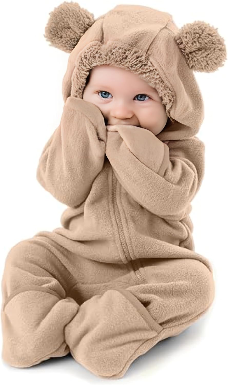 Cuddle Club Fleece Baby Bunting Bodysuit Hoodie, Newborn - 5T