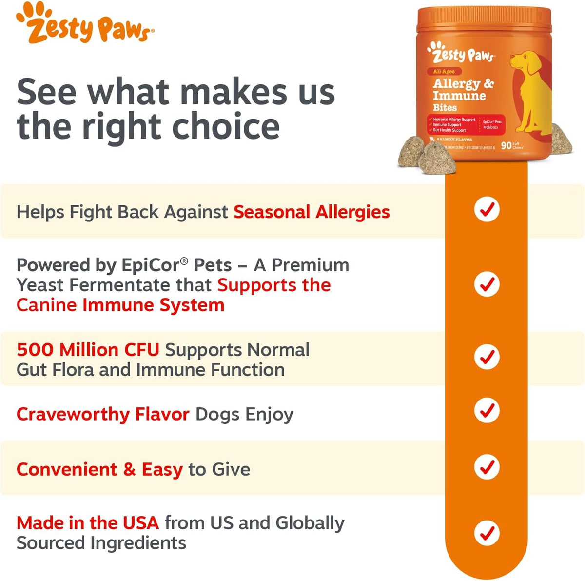Zesty Paws Dog Allergy Chews - Dog Allergy Relief, Lamb, 90 Ct Father Jim Norris notebooks