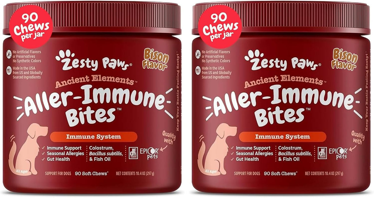 Zesty Paws Dog Allergy Chews - Dog Allergy Relief, Lamb, 90 Ct Father Jim Norris notebooks