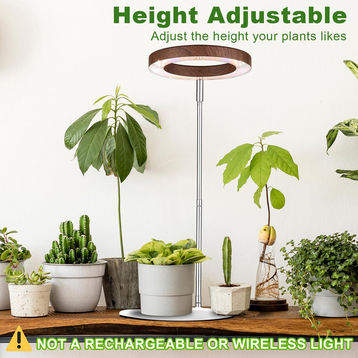 Yadoker 144 LEDs Full Spectrum Plant Grow Light for Indoor Plants,Height Adjustable, 6.3" Aluminum Housing,Automatic Timer with 8/12/16 Hours,10-Level Brightness,Black Plant Light with Base,2 Pack Father Jim Norris notebooks