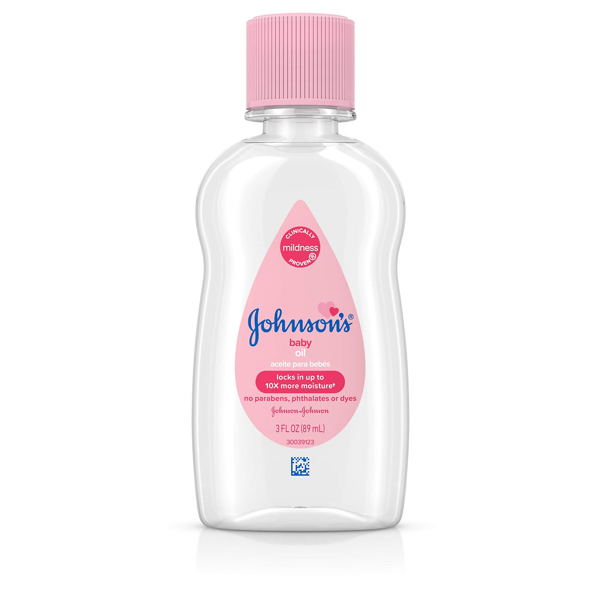 Johnson's Baby Oil, Hypoallergenic, 3 fl oz