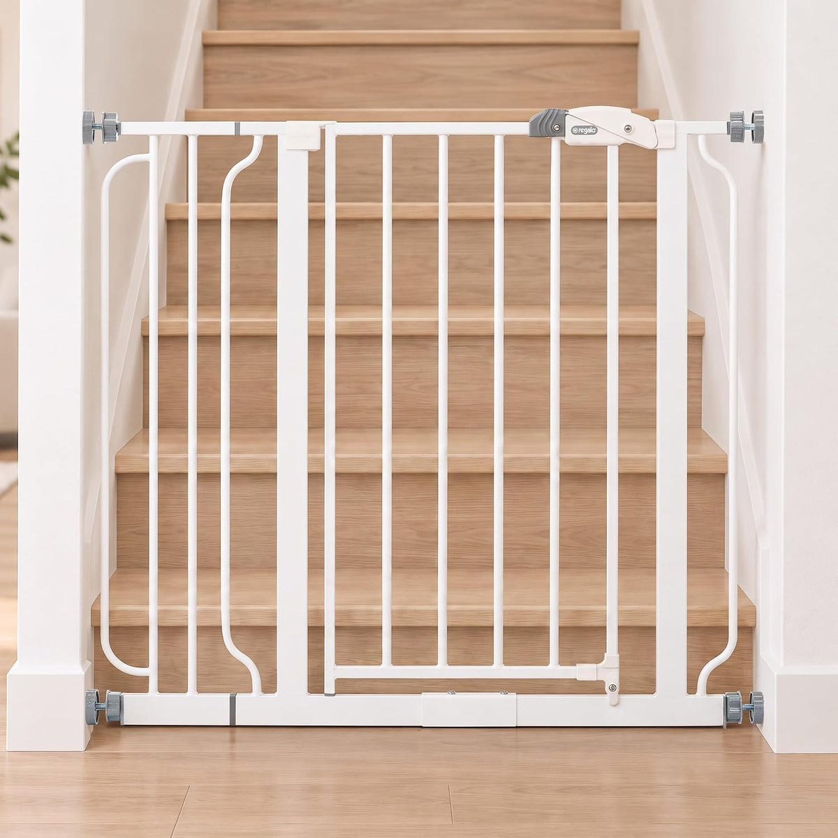 Regalo Safety 29"-38.5" Easy Step Baby Gate, Bottom of Stairs & Doorways