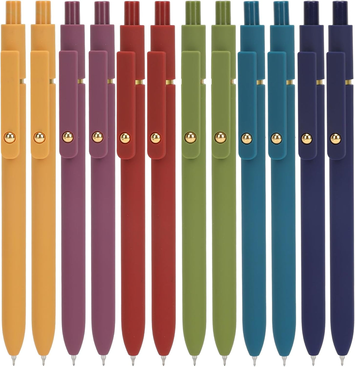 Ddaowanx Gel Pens,6 Pcs 0.5mm Retractable Quick Dry Black Ink Pens Father Jim Norris notebooks