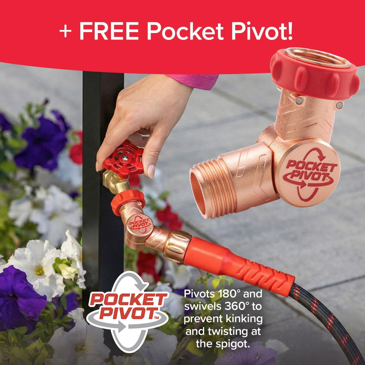 Pocket Hose Ballistic 50 FT Expandable Garden Hose, No-Kink, As Seen on TV Father Jim Norris notebooks