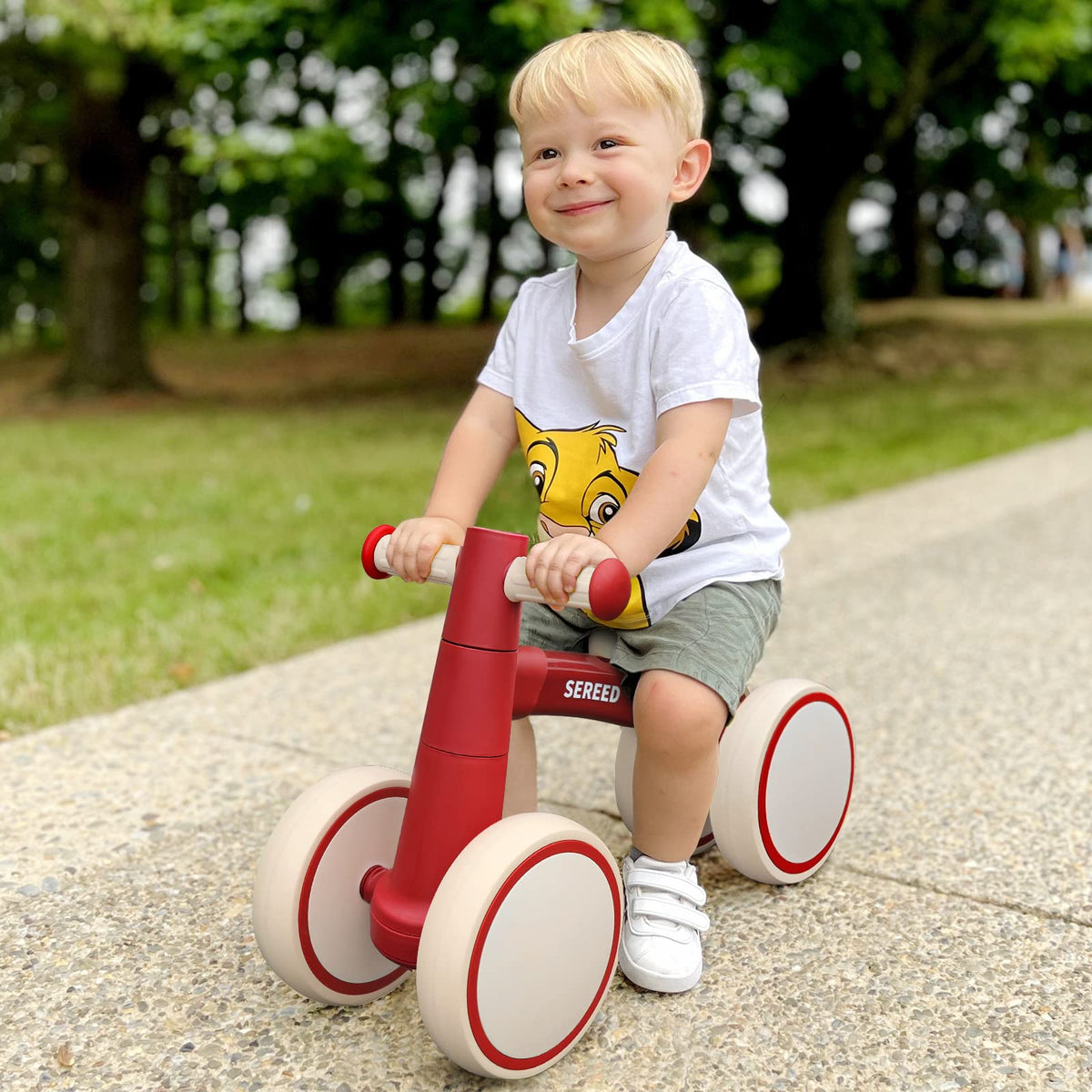 SEREED Baby Balance Bike for 1 Year Old Boy Girl, First Birthday Gift Toy