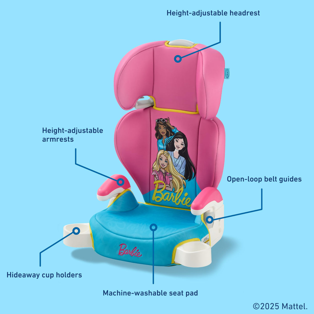 Graco TurboBooster 2.0 Highback & Backless Booster Booster Car Seat, Freya