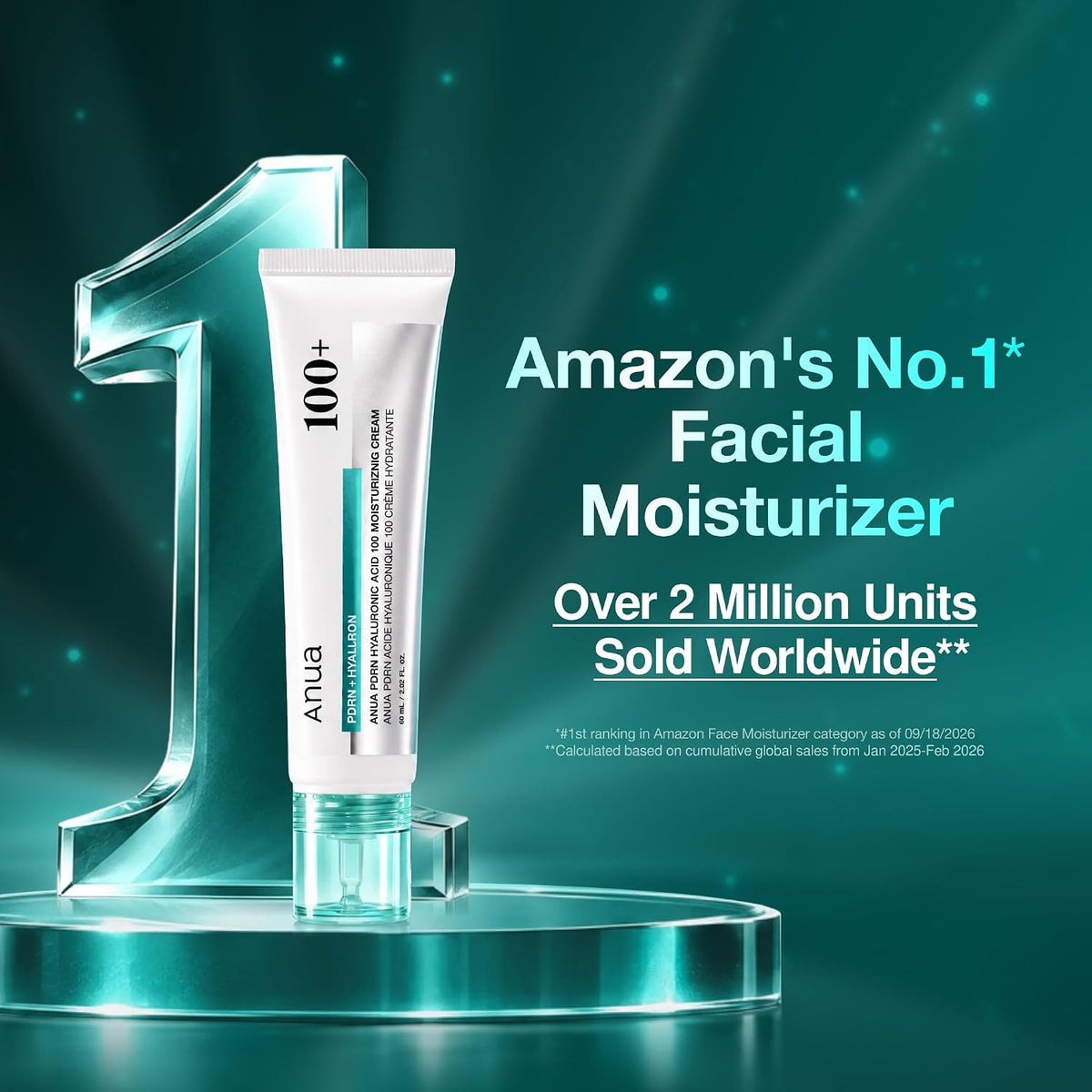 ANUA PDRN Hyaluronic Acid 100 Moisturizing Cream, 2.02 fl oz