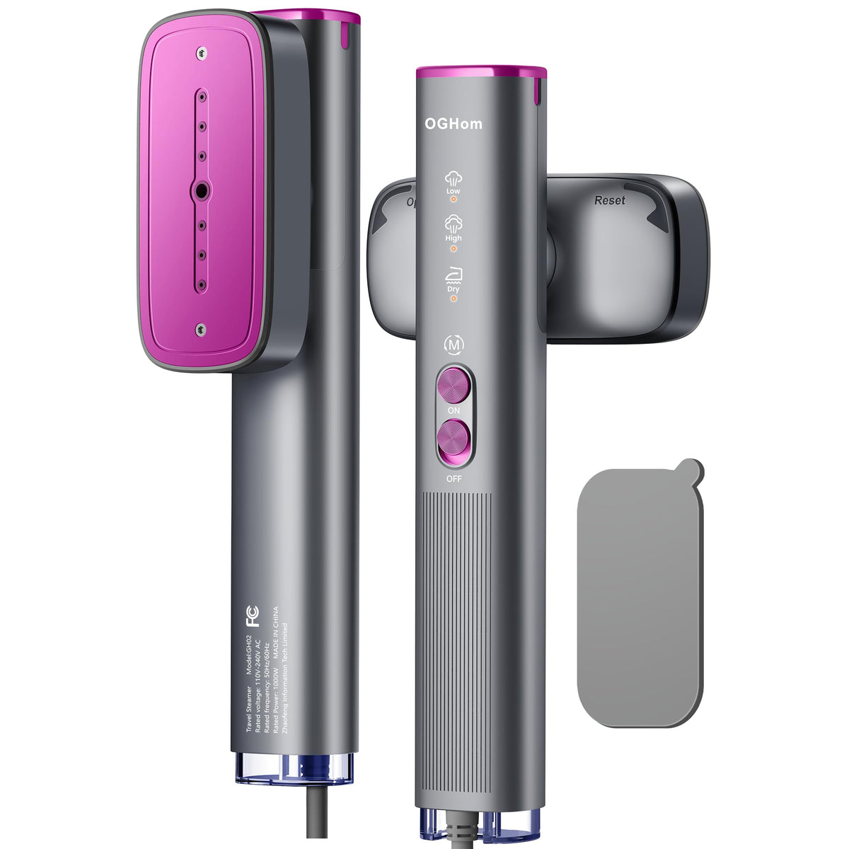 OGHom Steamer for Clothes, 110-240V Travel Steamer & Iron 2 in 1, 1000W Powerful Steam.