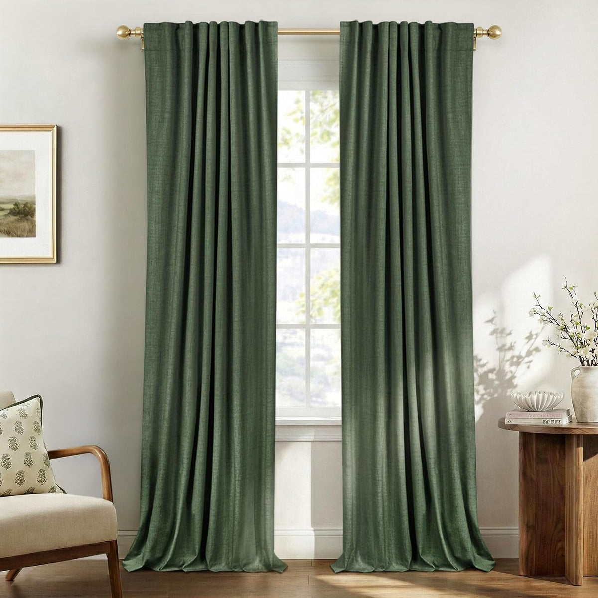 Blush Pink Total Blackout Sliding Door Curtains 96 Inches Long