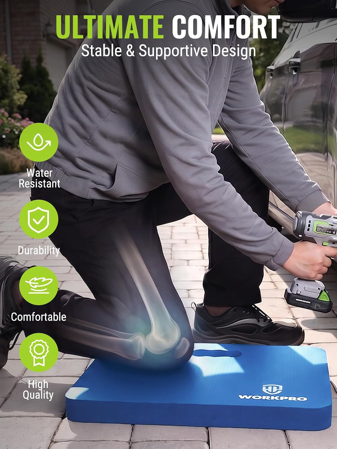 WORKPRO Extra Thick Kneeling Pad, Soft NBR Foam Cushioning for Knees Father Jim Norris notebooks