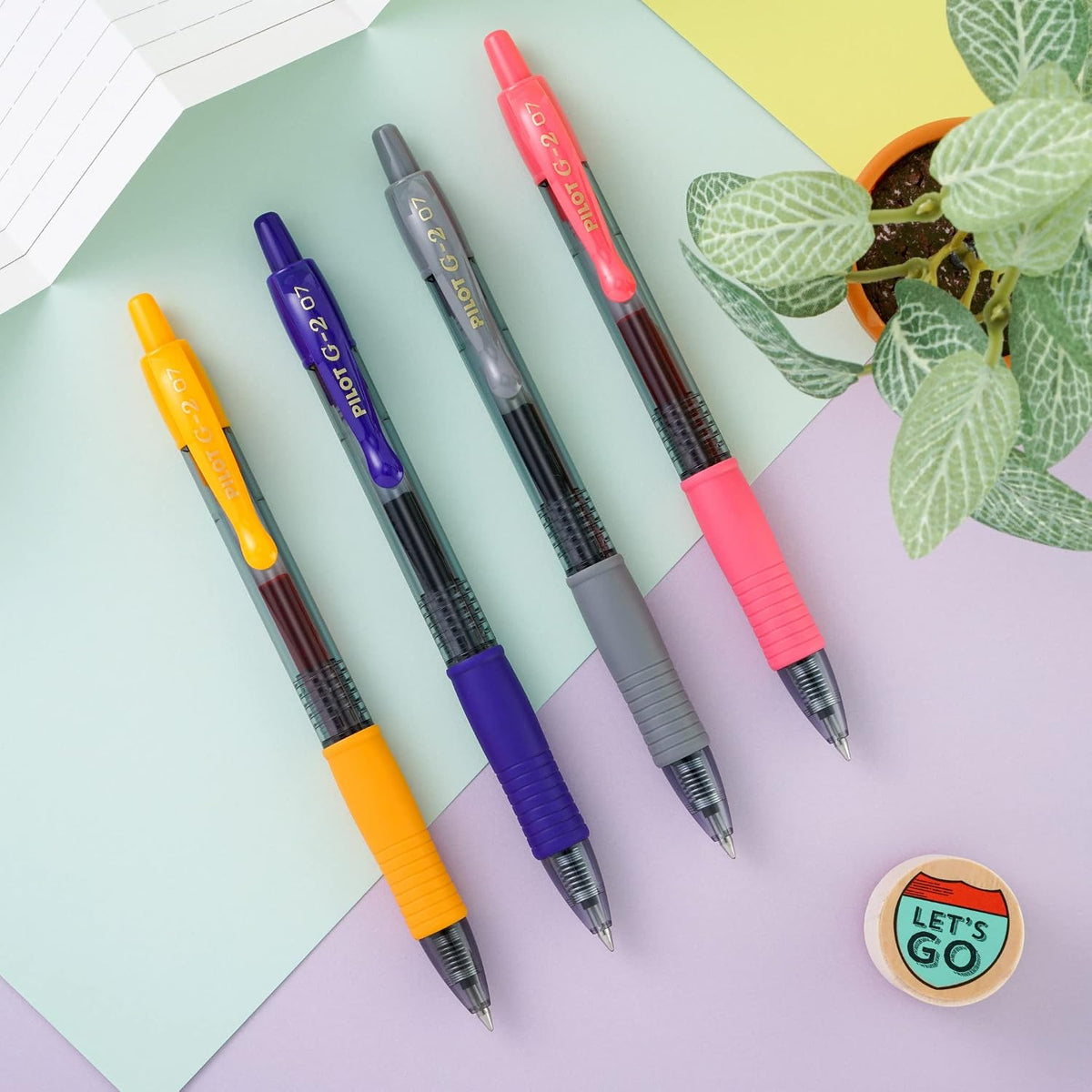 PILOT G2 Premium Gel Pens, Fine Point 0.7mm, Iris Blue Ink, 12-Pack Father Jim Norris notebooks