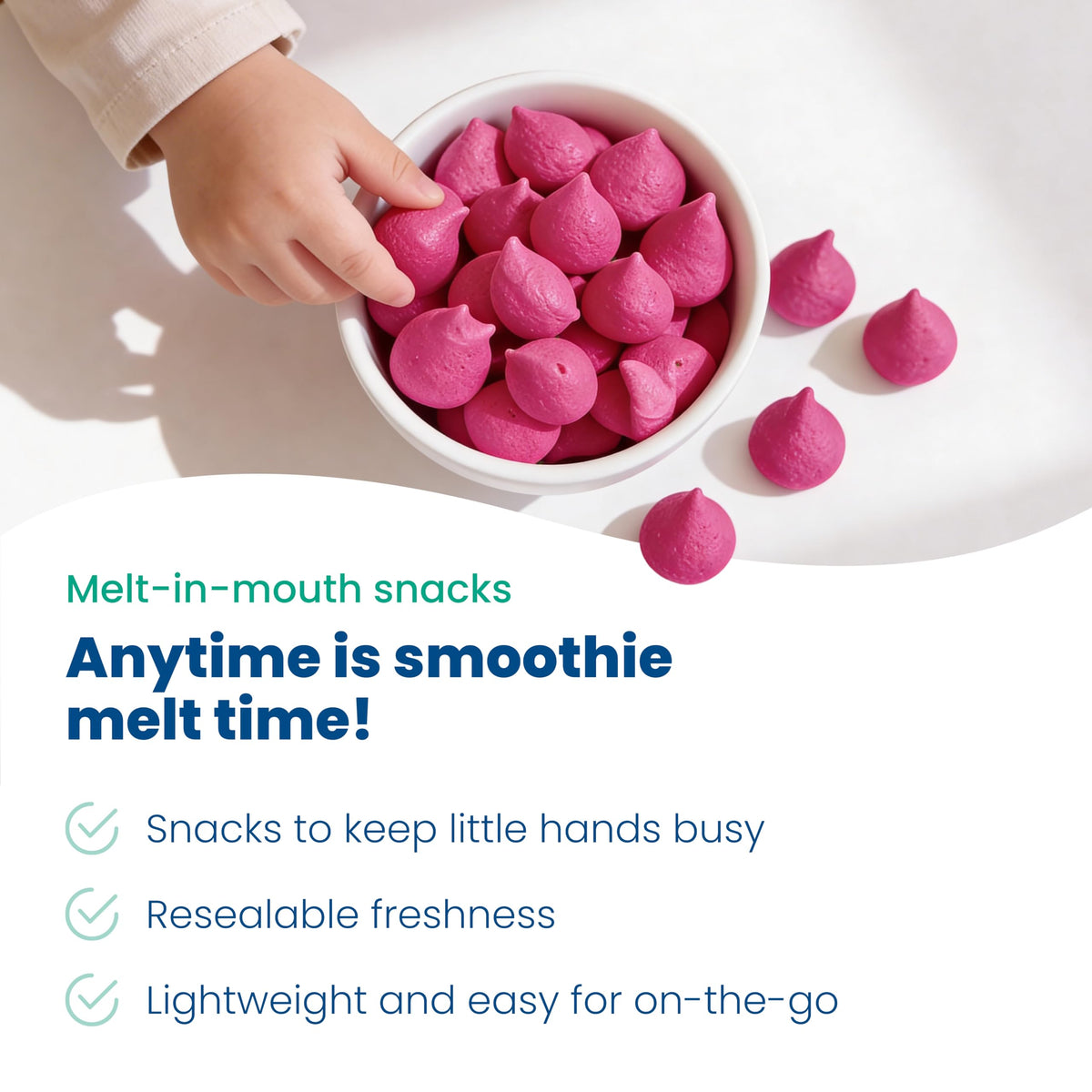 Amara Smoothie Melts - Best Sellers Variety Pack - Baby Snacks Made With Fruits and Vegetables - Healthy Toddler Snacks For Your Kids Lunch Box - Organic Plant Based Yogurt Melts - 6 Packs