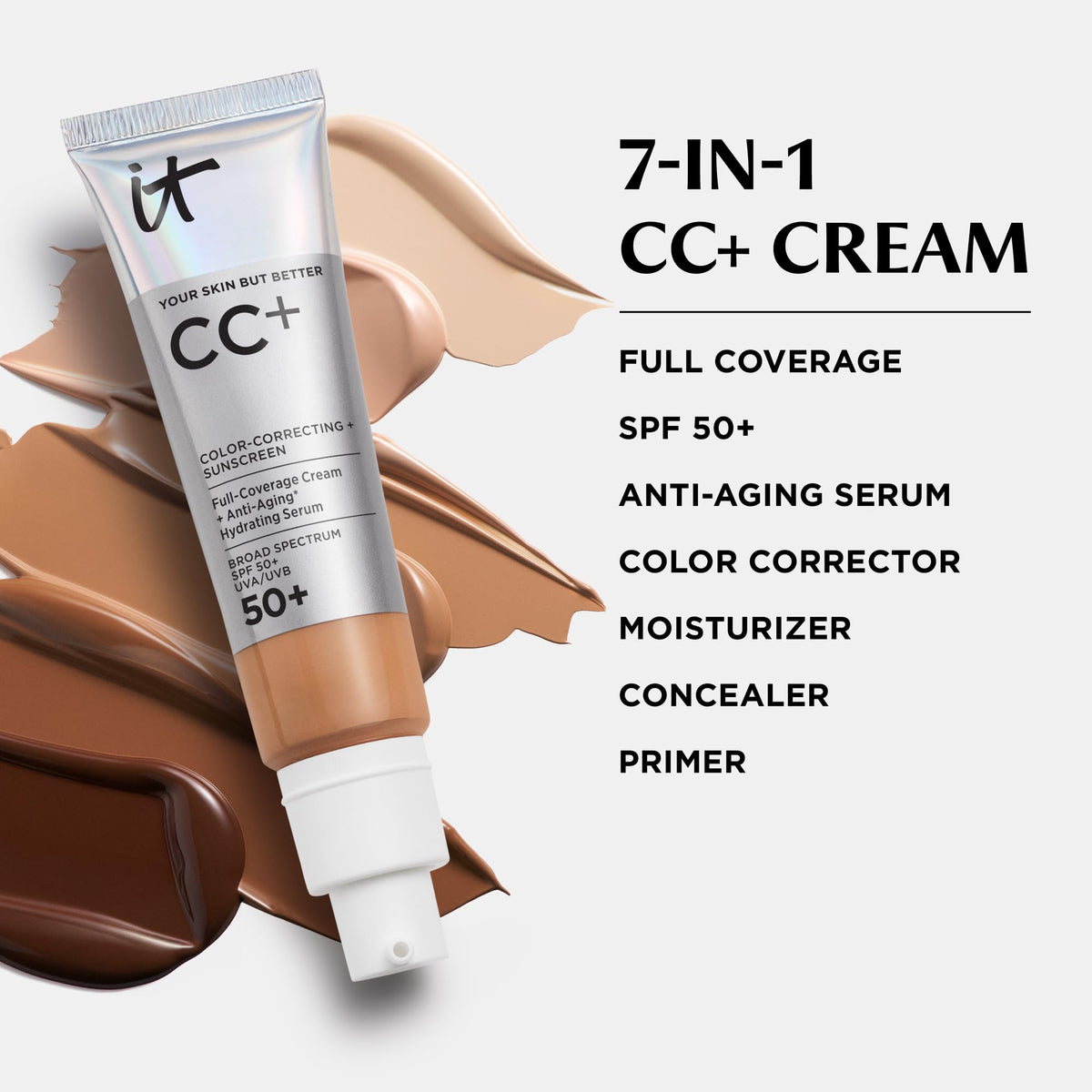 IT Cosmetics CC+ Cream with SPF 50+ Full Coverage Foundation Natural Finish Father Jim Norris notebooks