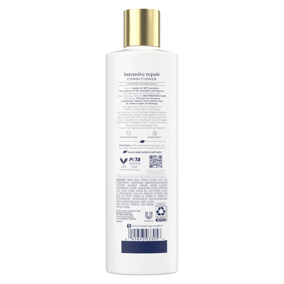 Dove Intensive Repair Conditioner for Damaged Hair & Breakage 28oz 4ct
