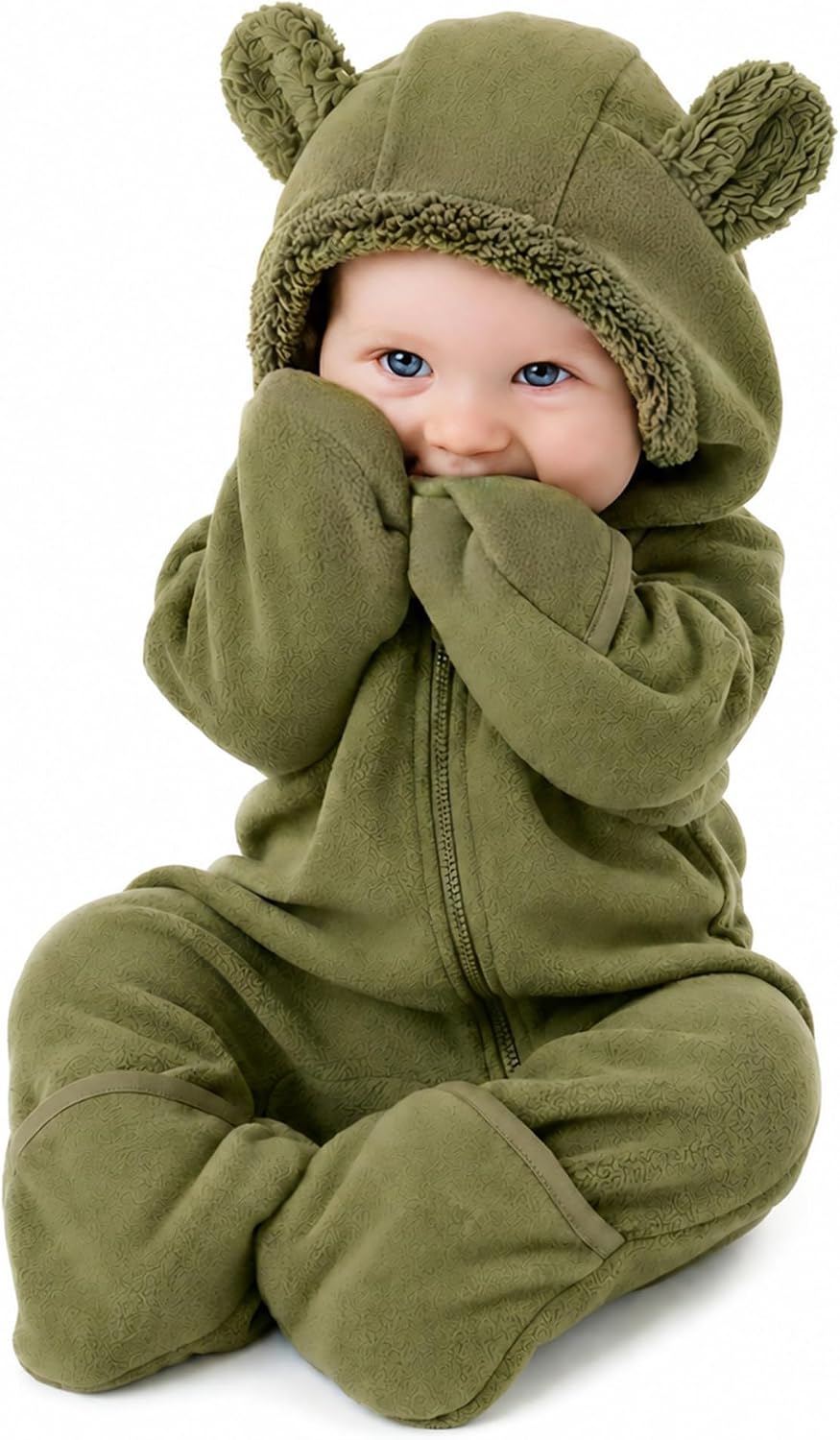 Cuddle Club Fleece Baby Bunting Bodysuit Hoodie, Newborn - 5T