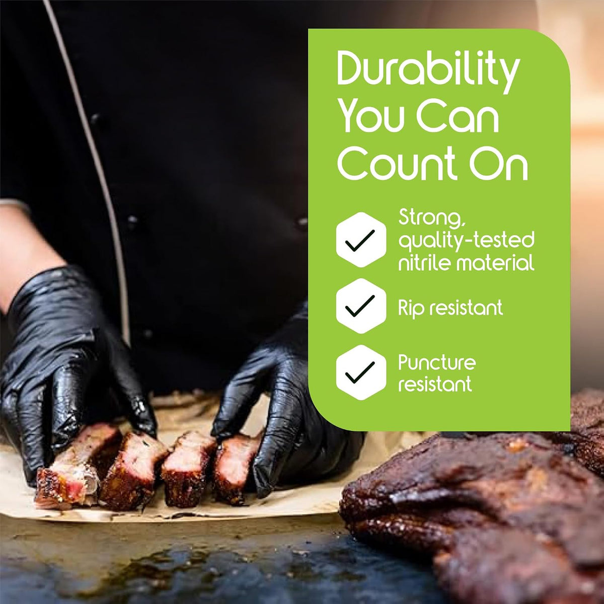 Inspire Black Nitrile Disposable Gloves | 4.5 Nitrile Disposable Safety Medical Cooking Cleaning Gloves Father Jim Norris notebooks