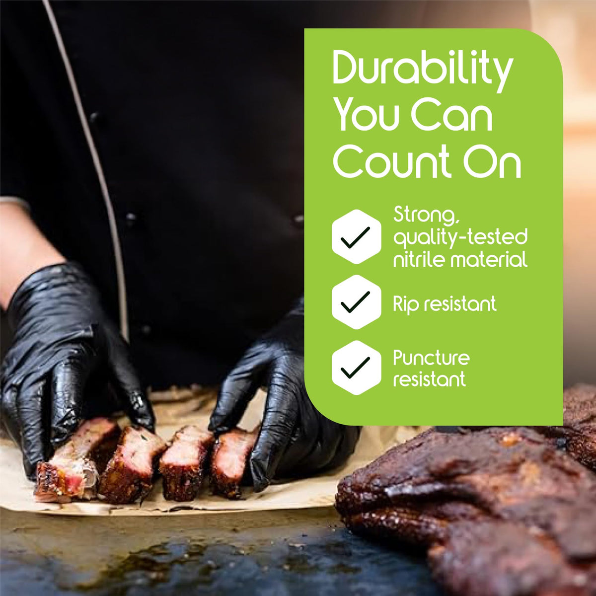 Inspire Black Nitrile Disposable Gloves | 4.5 Nitrile Disposable Safety Medical Cooking Cleaning Gloves Father Jim Norris notebooks