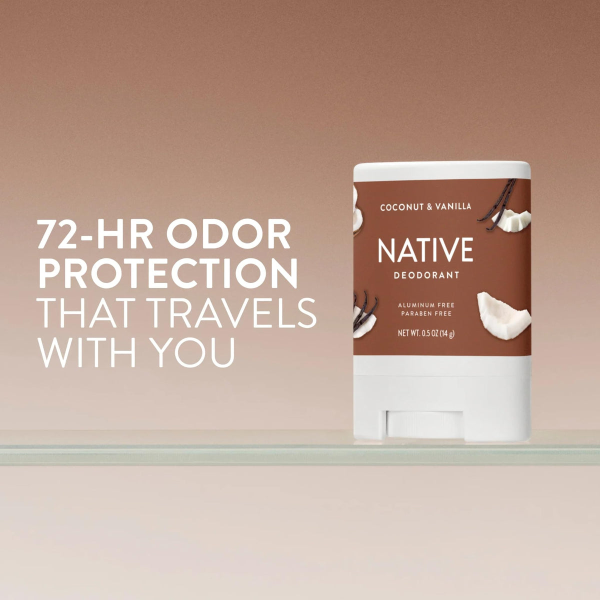Native Aluminum-Free Deodorant for Women & Men, Coconut & Vanilla, 2.65oz