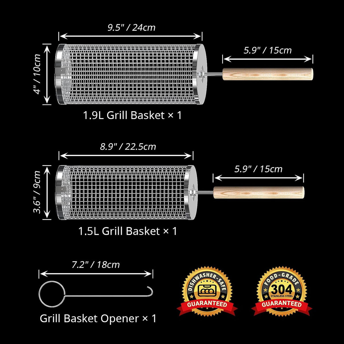 Rolling Grill Basket, Grilling Accessories, Outdoor Camping, Gifts for Men Father Jim Norris notebooks
